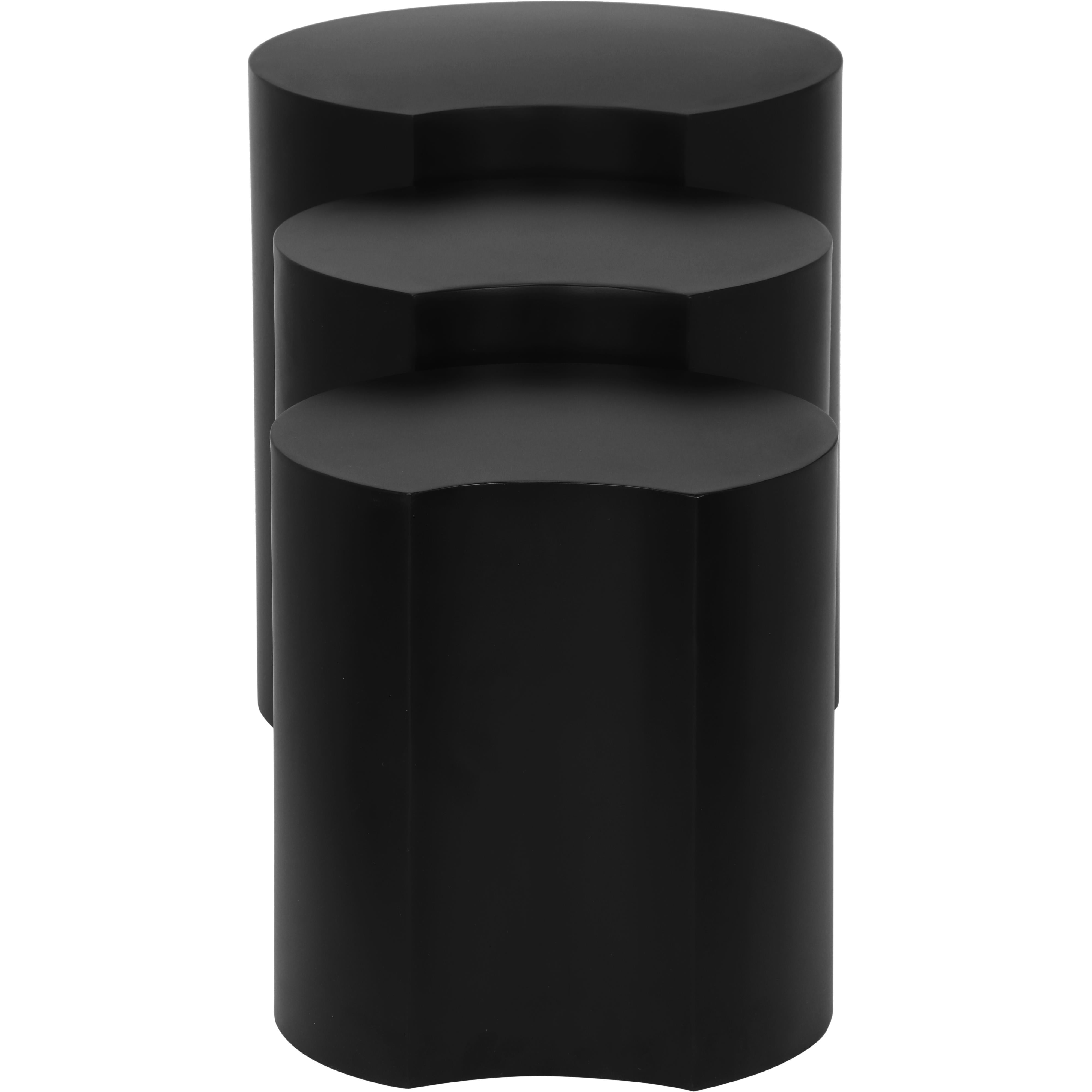 Meridian Dimple Black End Table