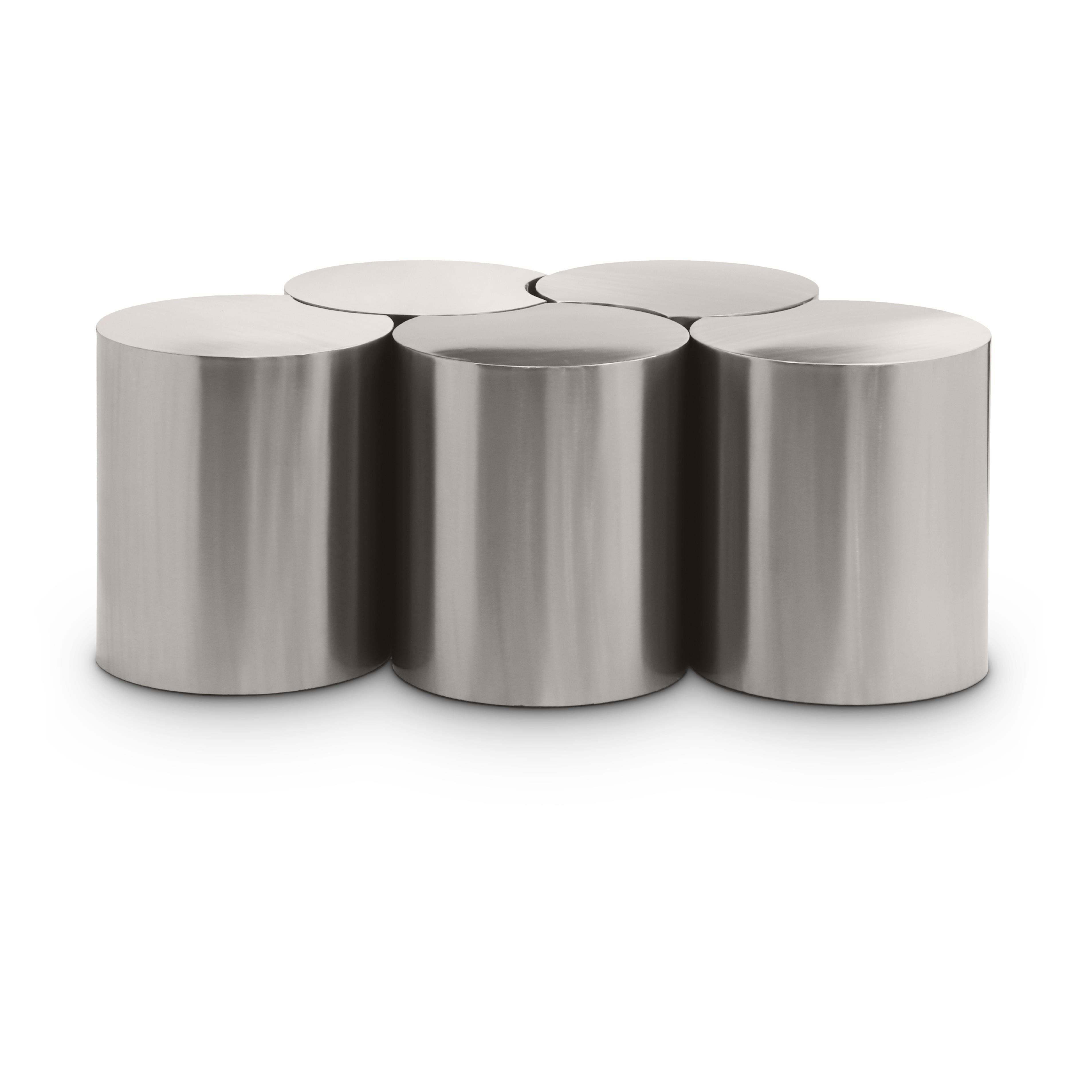 Meridian Dimple Silver Coffee Table