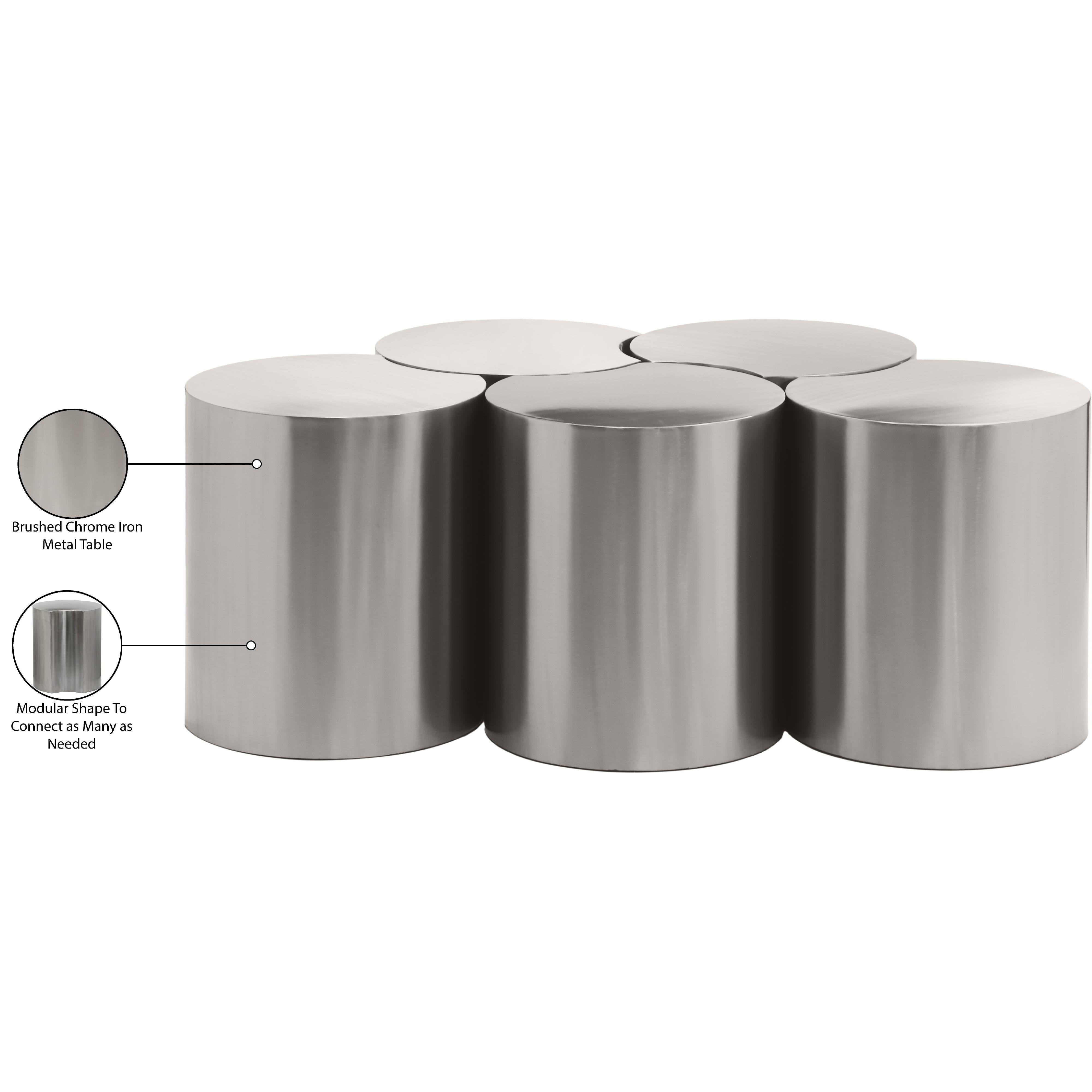 Meridian Dimple Silver Coffee Table