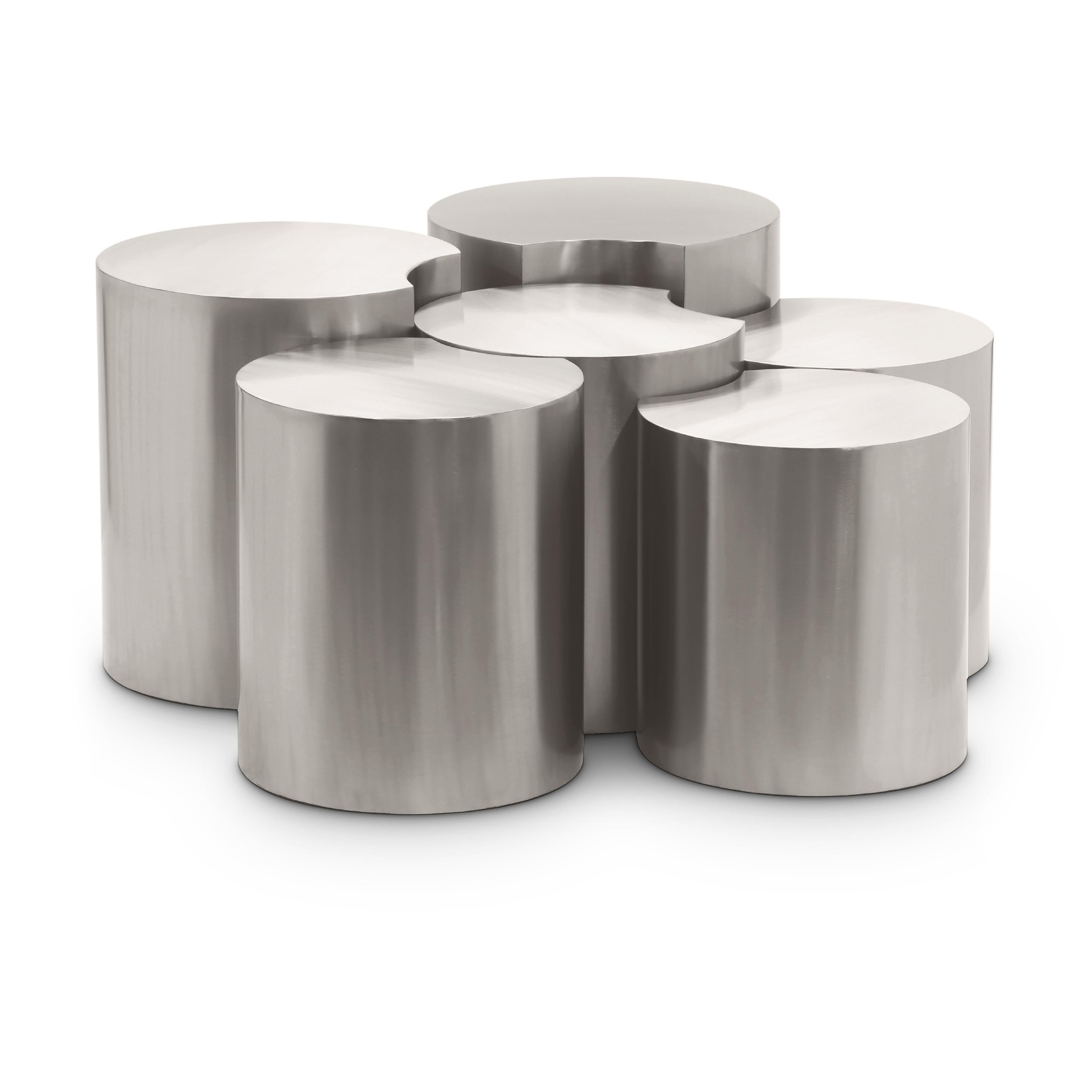 Meridian Dimple Silver Coffee Table