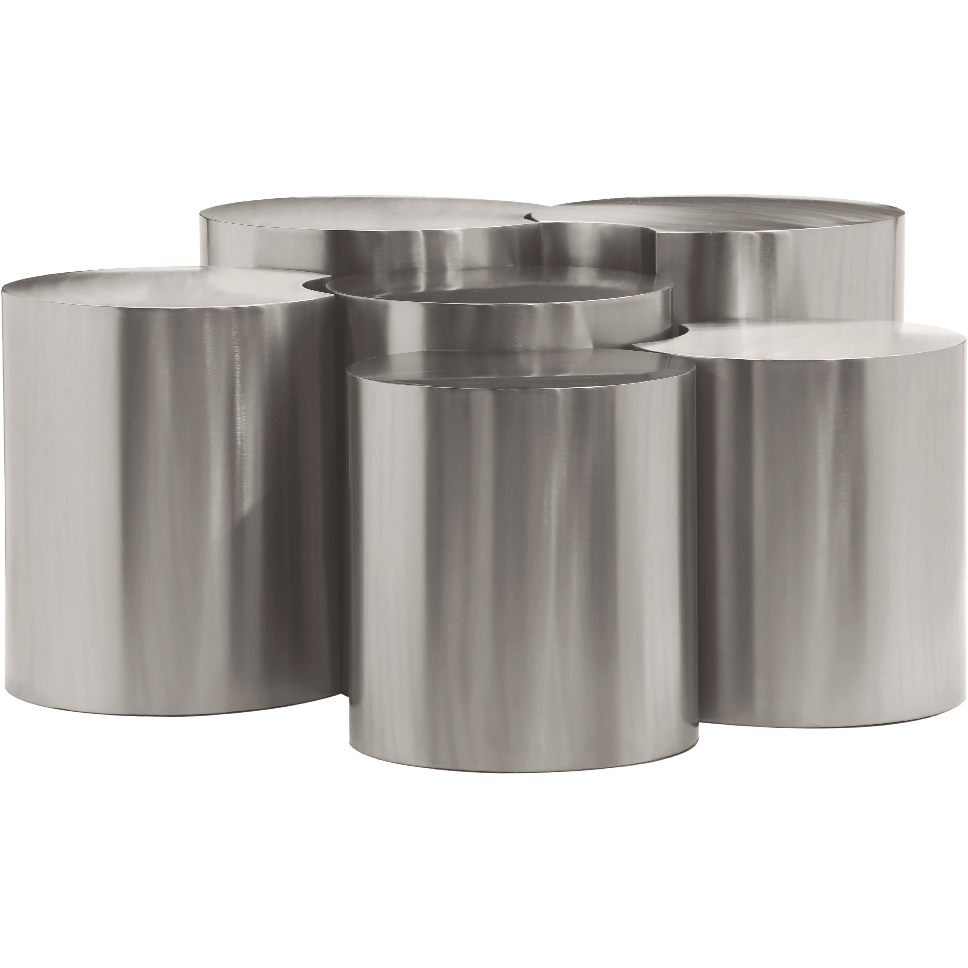 Meridian Dimple Silver Coffee Table