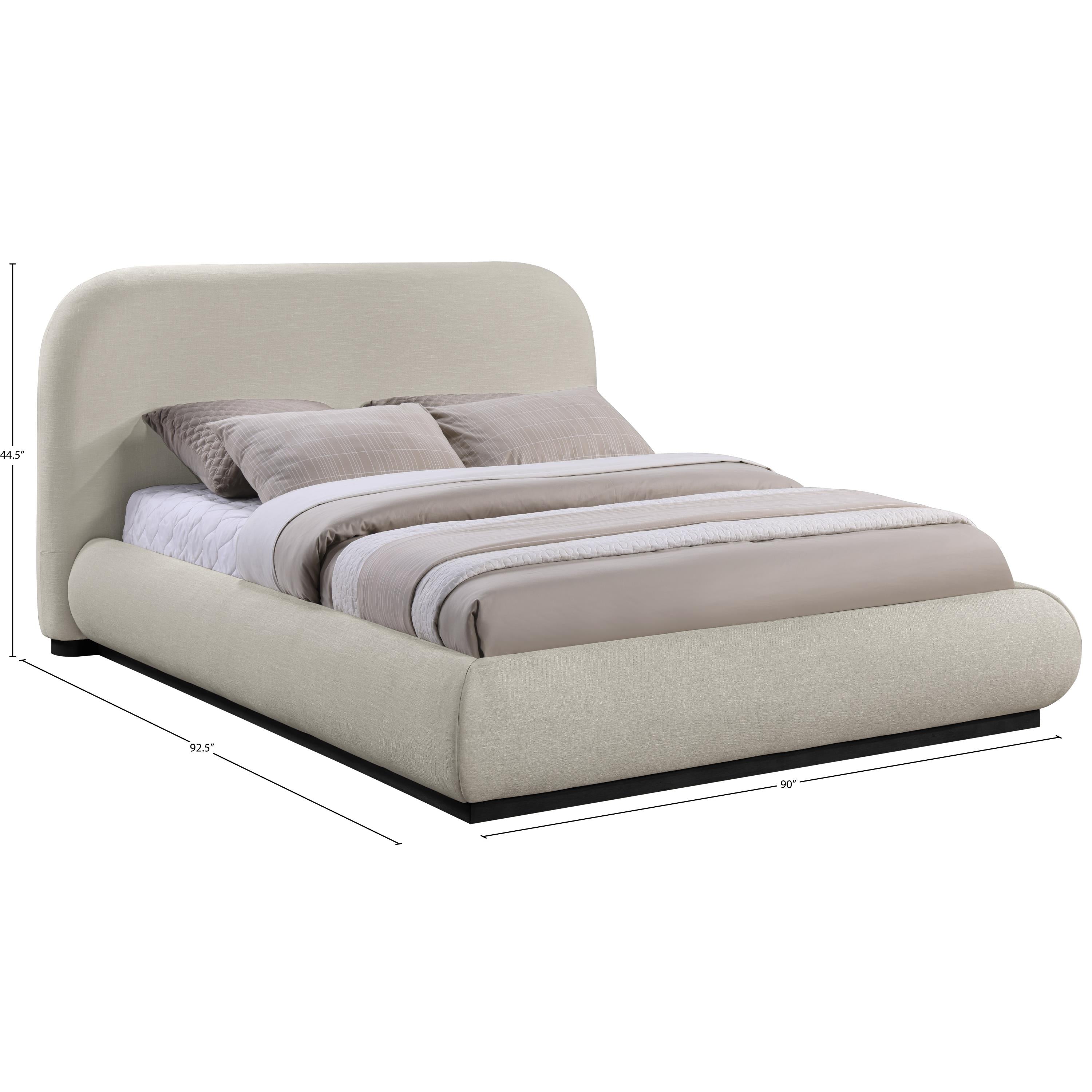 Meridian Vaughn Beige King Bed