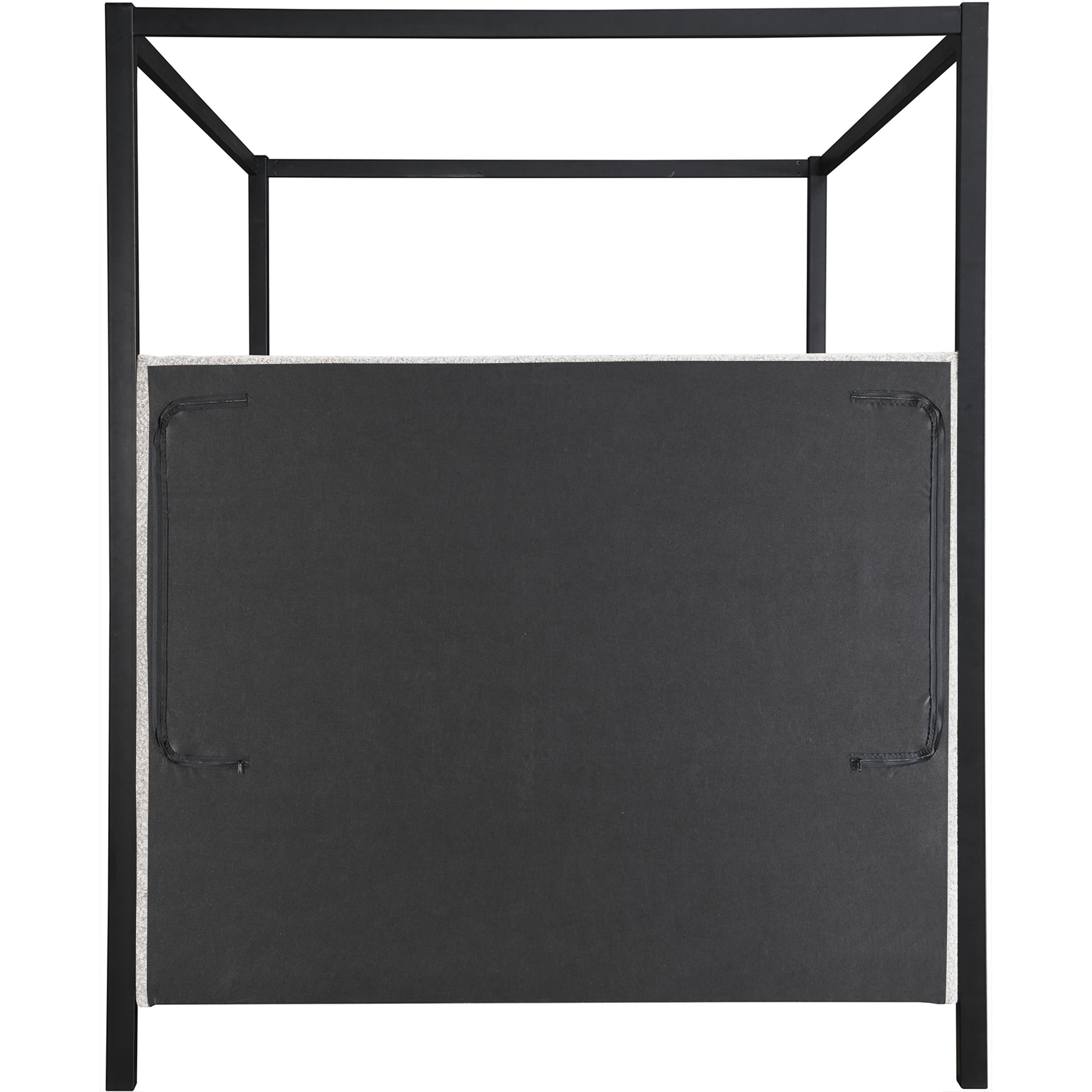 Meridian Kelly Cream Boucle Fabric King Bed (3 Boxes)