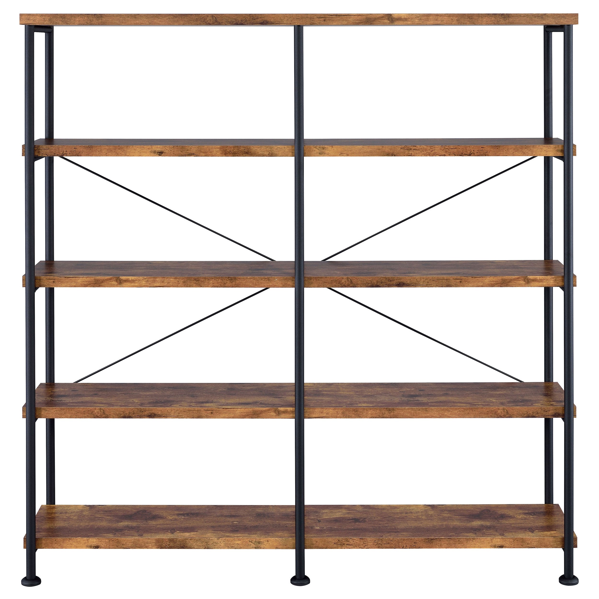 Analiese 63-inch 4-shelf Double Bookshelf