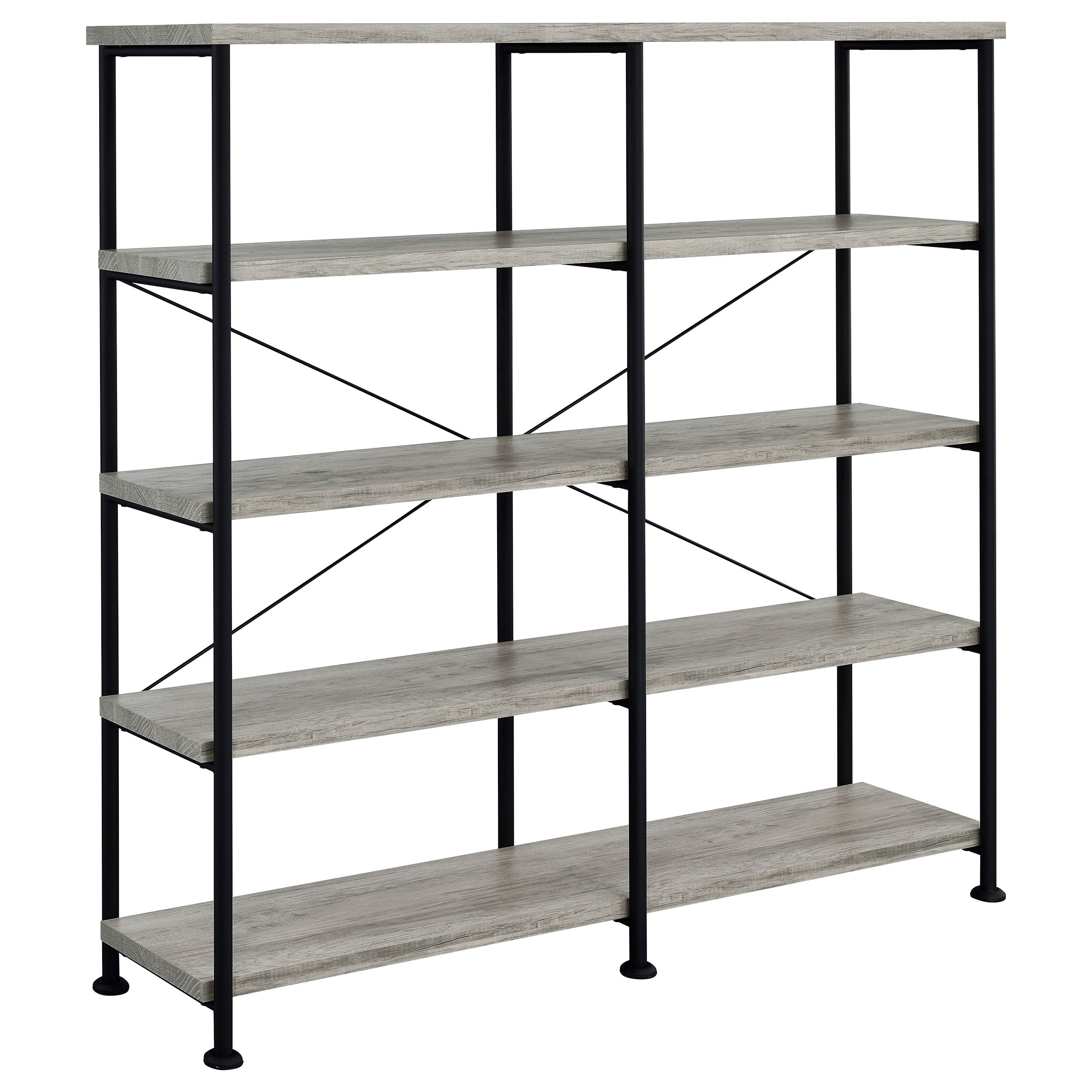 Analiese 63-inch 4-shelf Double Bookshelf