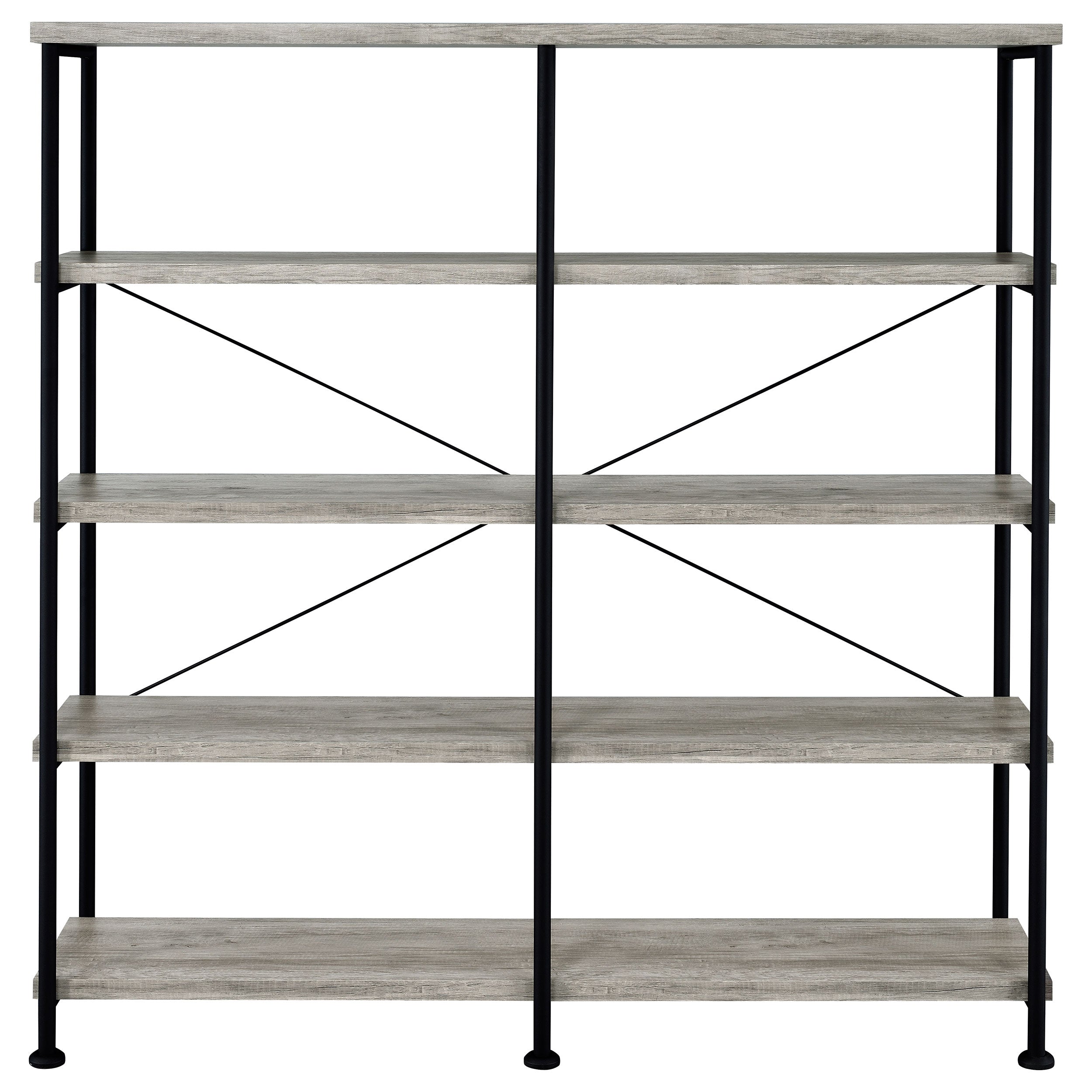 Analiese 63-inch 4-shelf Double Bookshelf