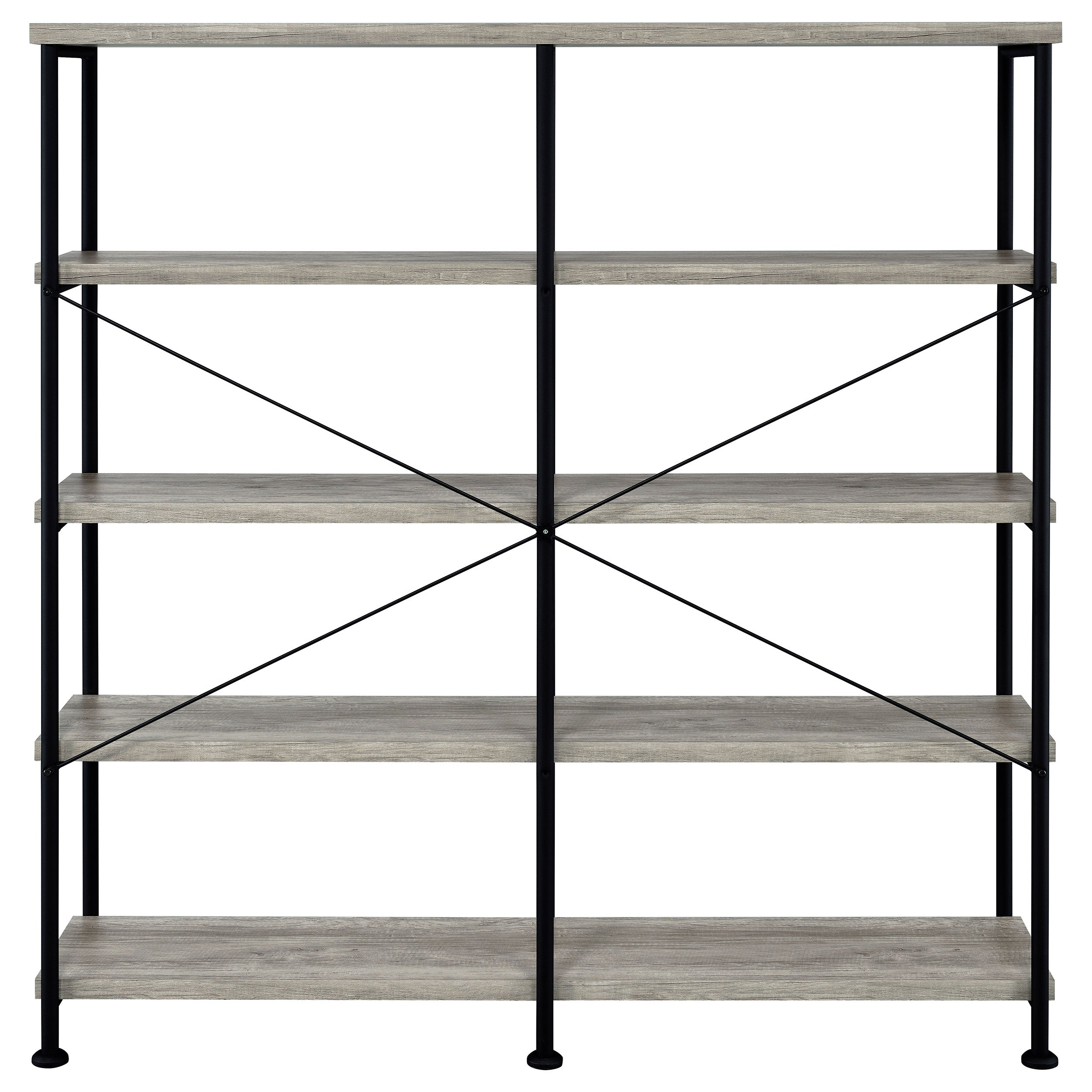 Analiese 63-inch 4-shelf Double Bookshelf