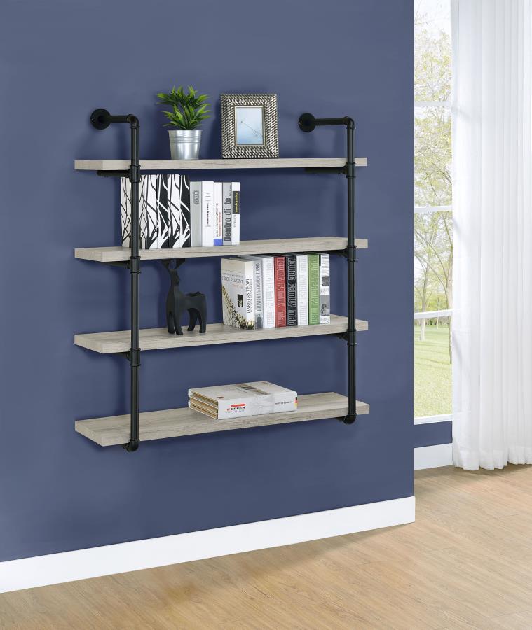 Elmcrest 39-inch 4-shelf Wall Bookshelf