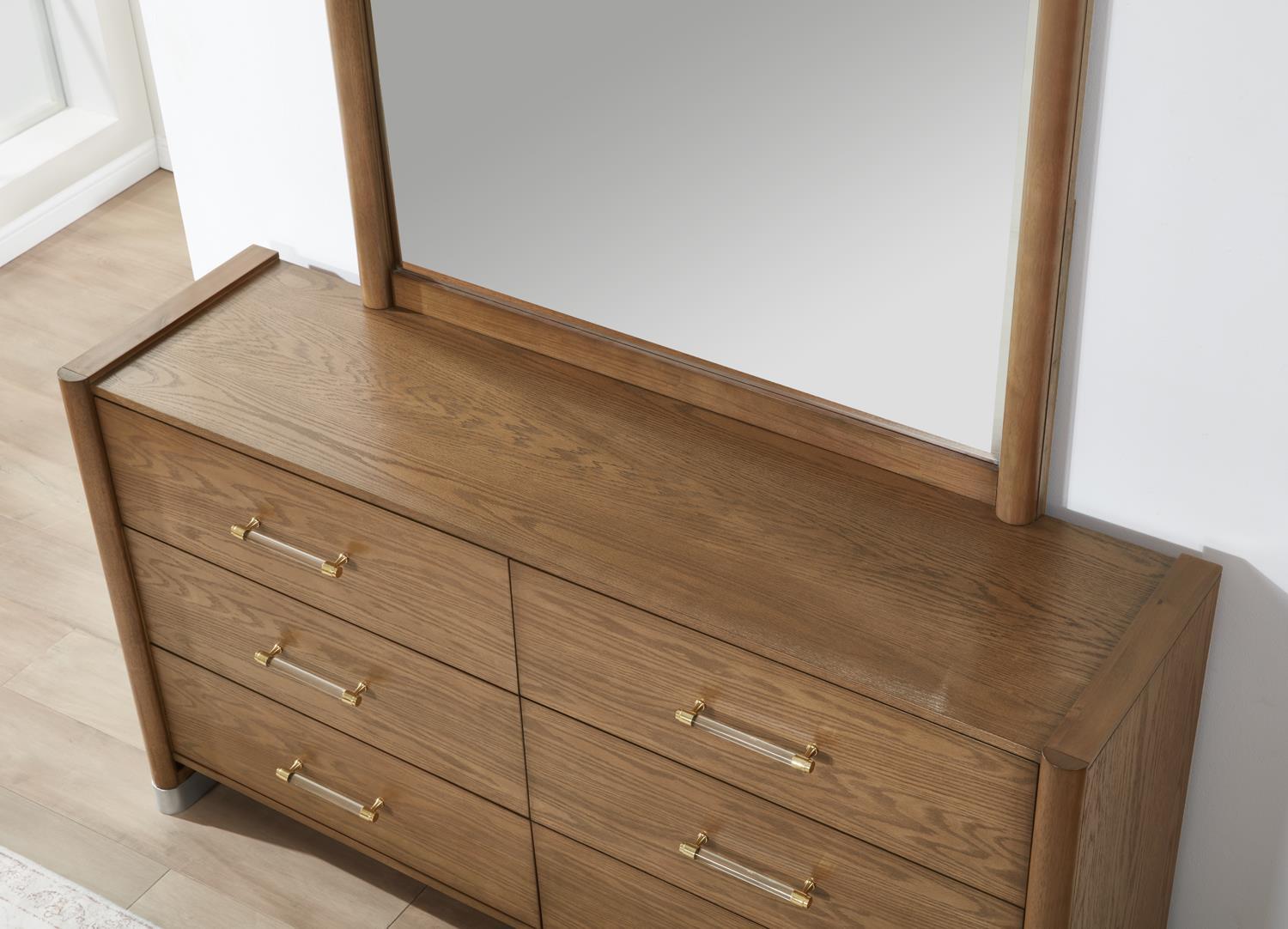 B095 Warm Brown Dresser — 66 in. wide