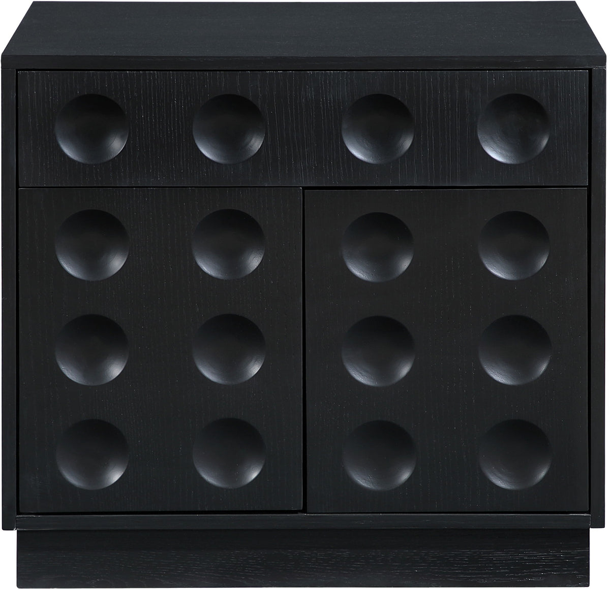 Compass Oak Veneer Nightstand — Black, Brown or Natural