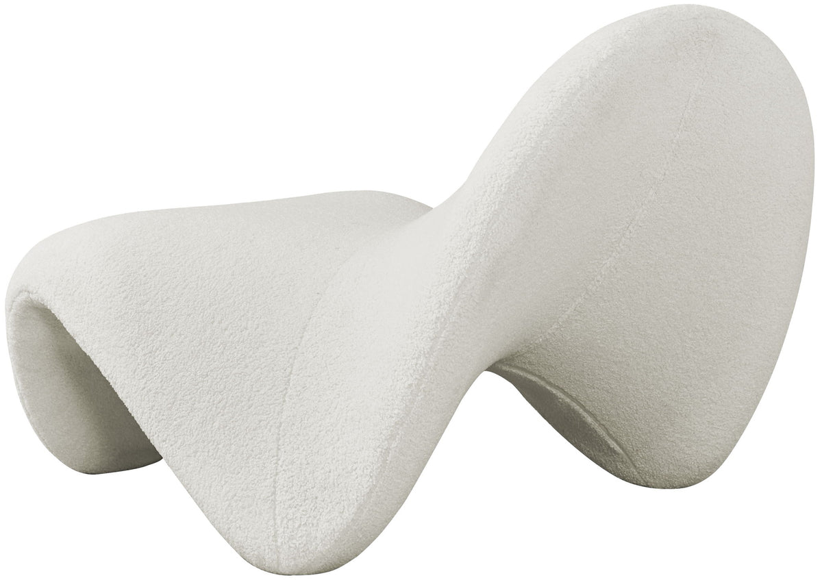 Theodore Faux Shearling Accent Chair — Black or Cream