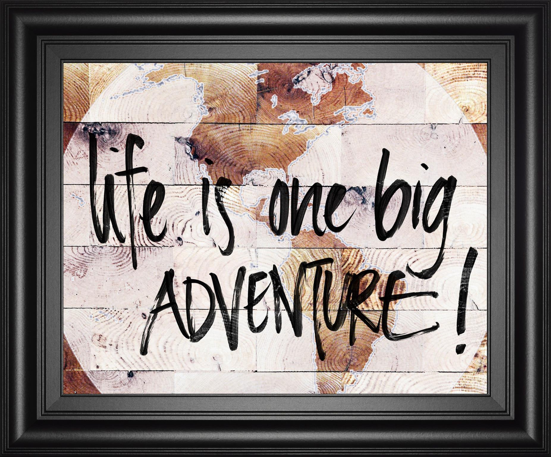 World On Wood By Sd Studios 22X26 Framed Print
