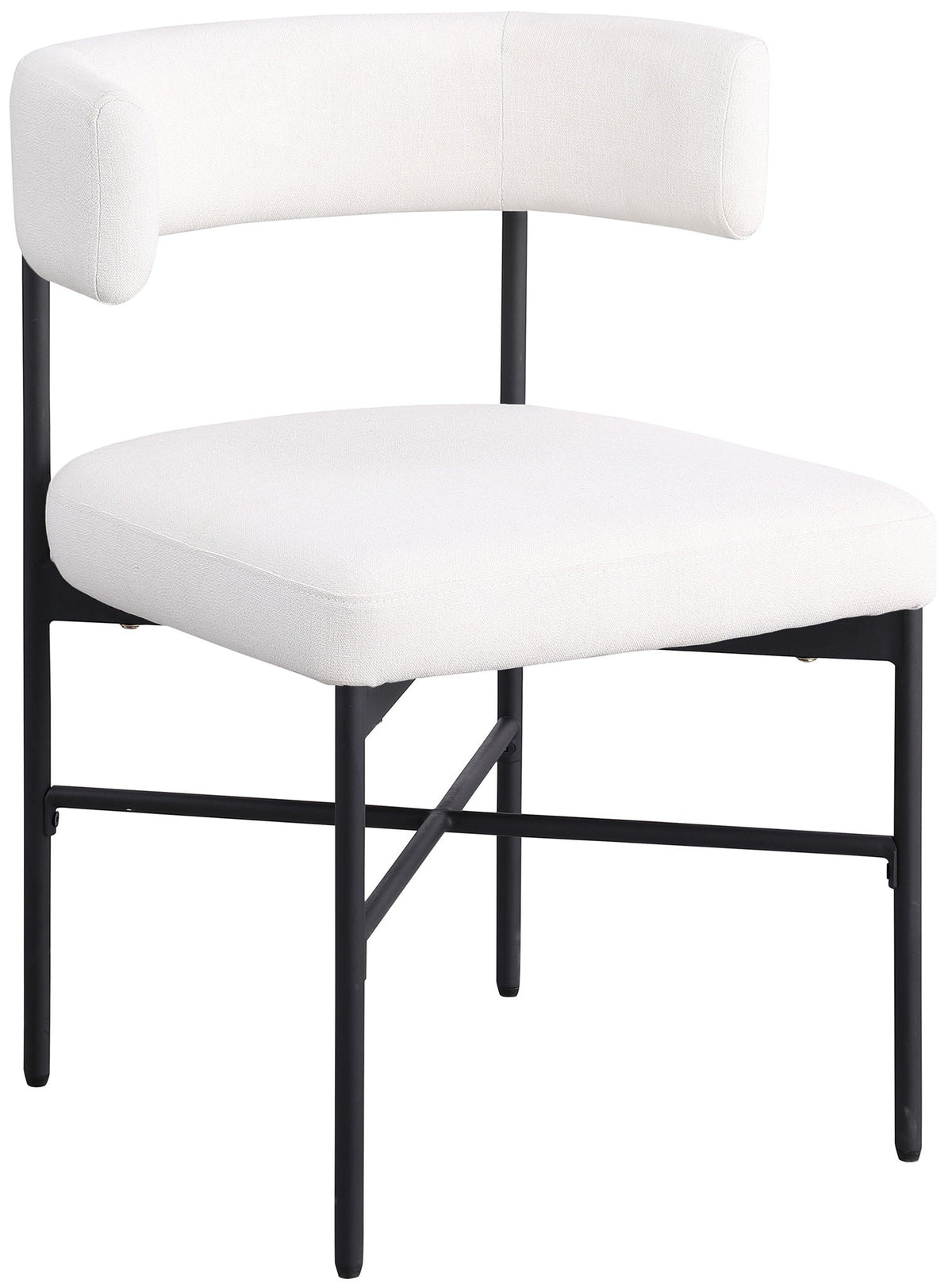 Rivage - Durable Dining Chair (Set of 2) with Black Frame