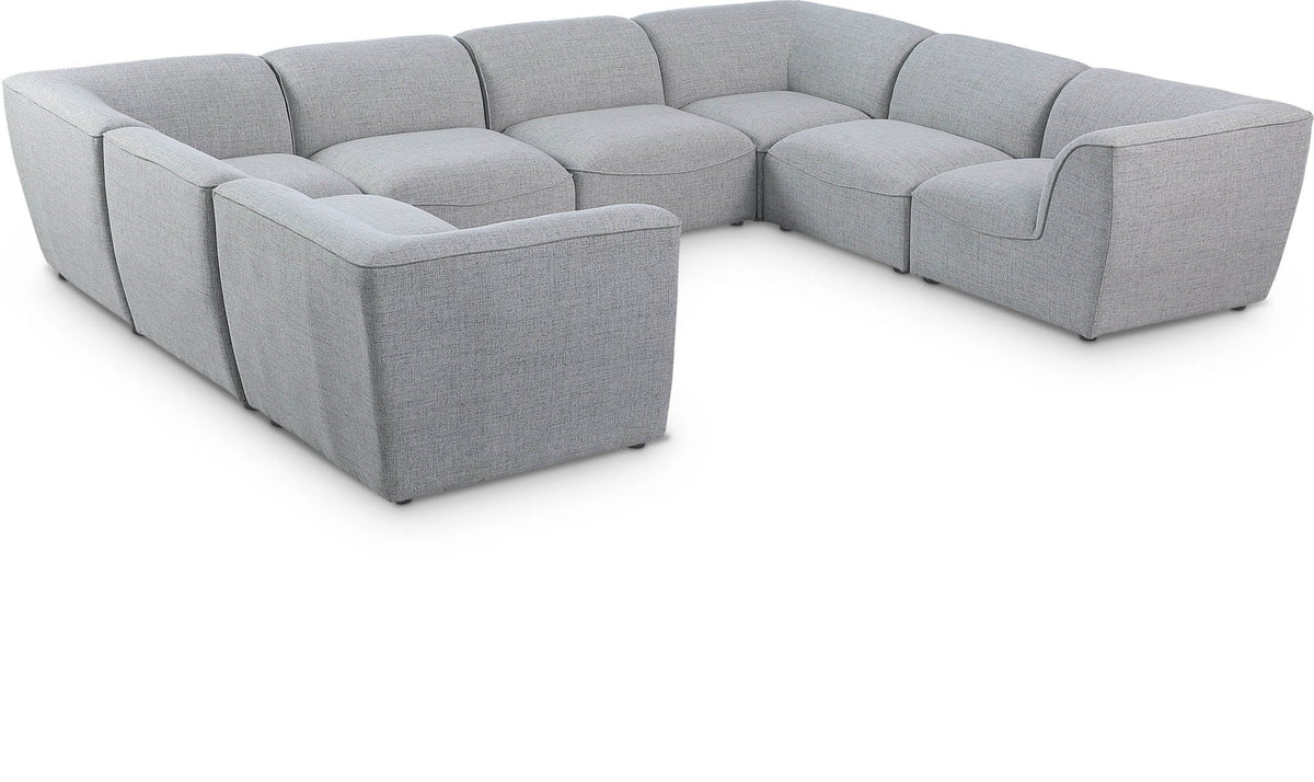 Miramar Linen Modular Sectional — 8-Piece Sectional — Grey