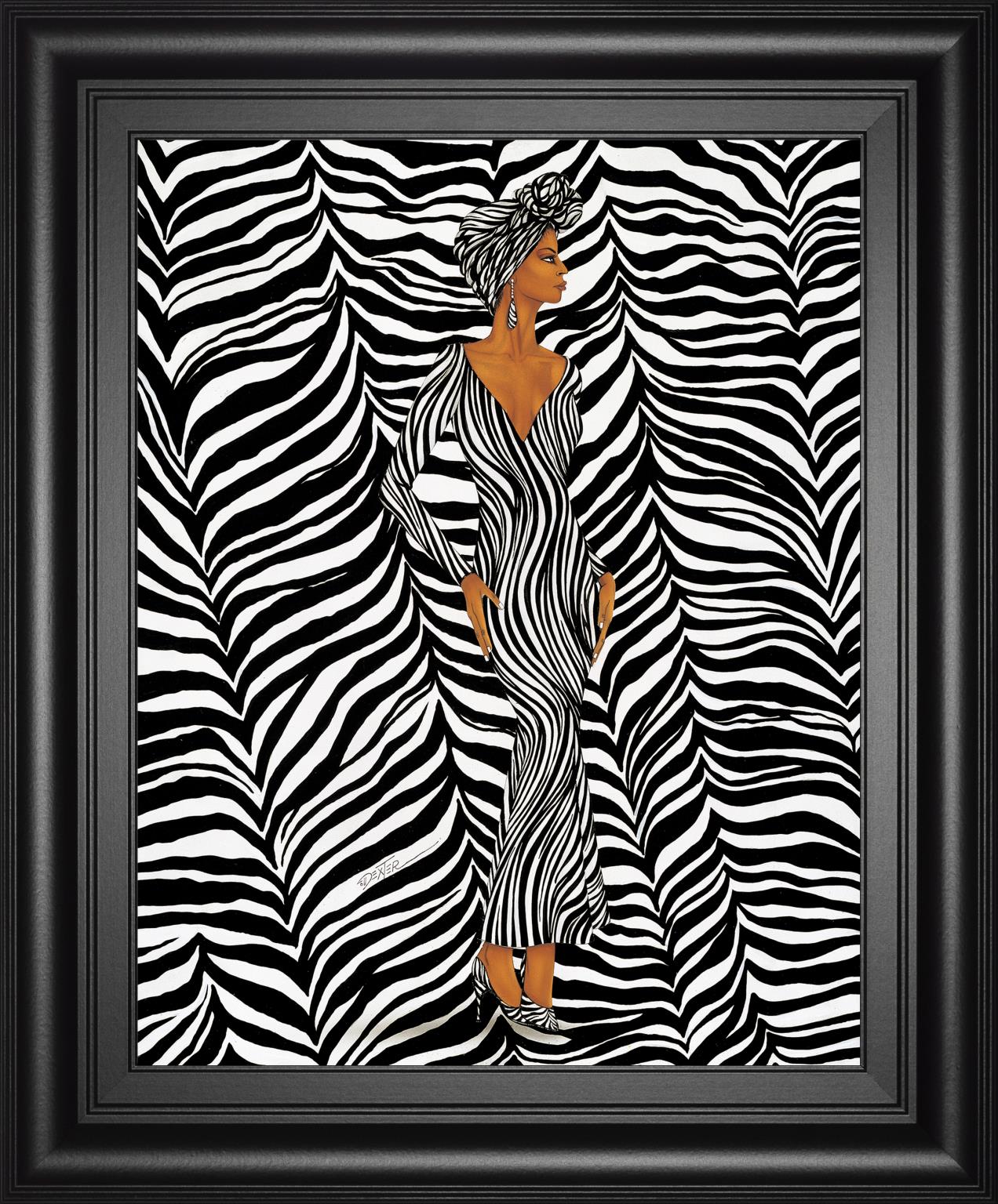 Zebra Inspired Fashion By Dexter Griffin 22X26 Framed Print