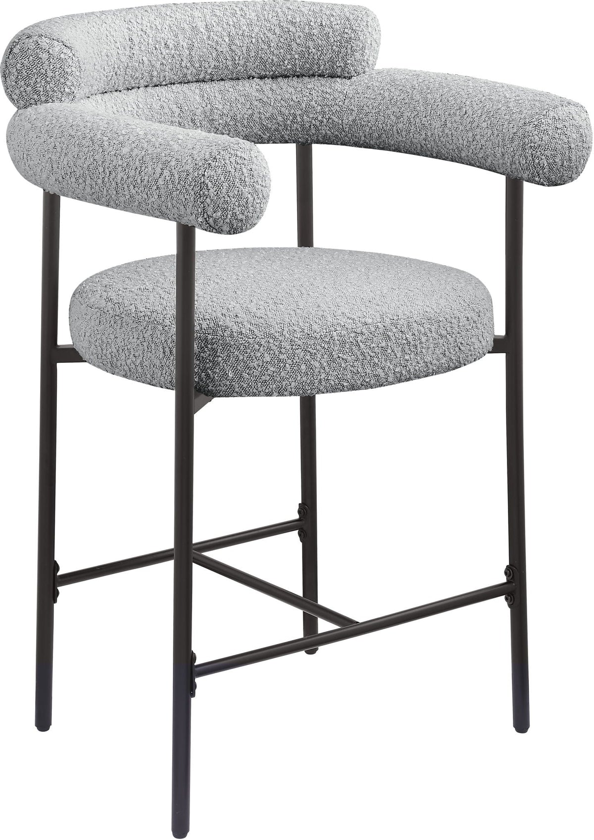 Blake - Counter Stool (Set of 2) with Black Base