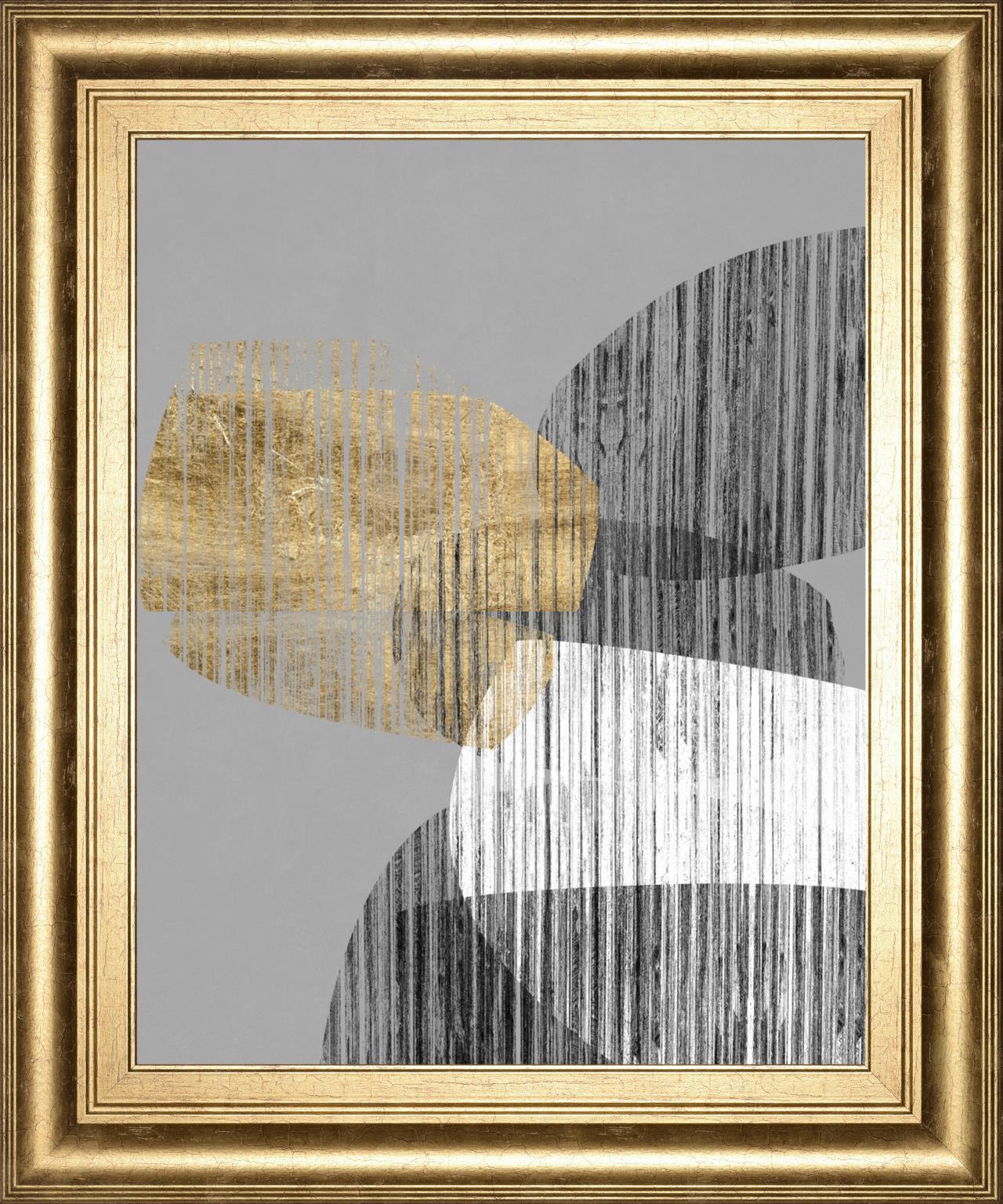 Adjacent Shapes I By Jennifer Goldberger 22X26 Framed Print
