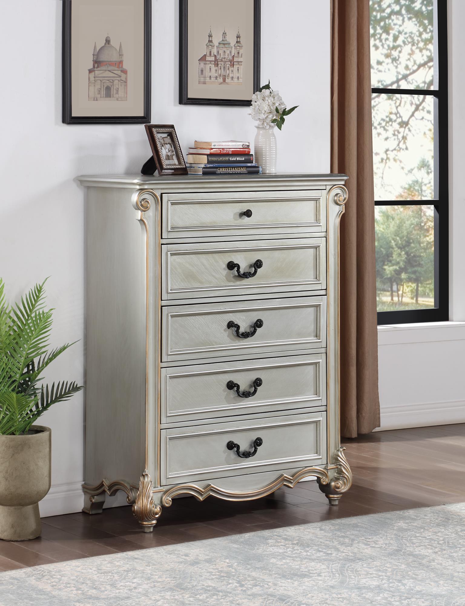 B060 Antique Platinum Chest — 42-Inch Wide