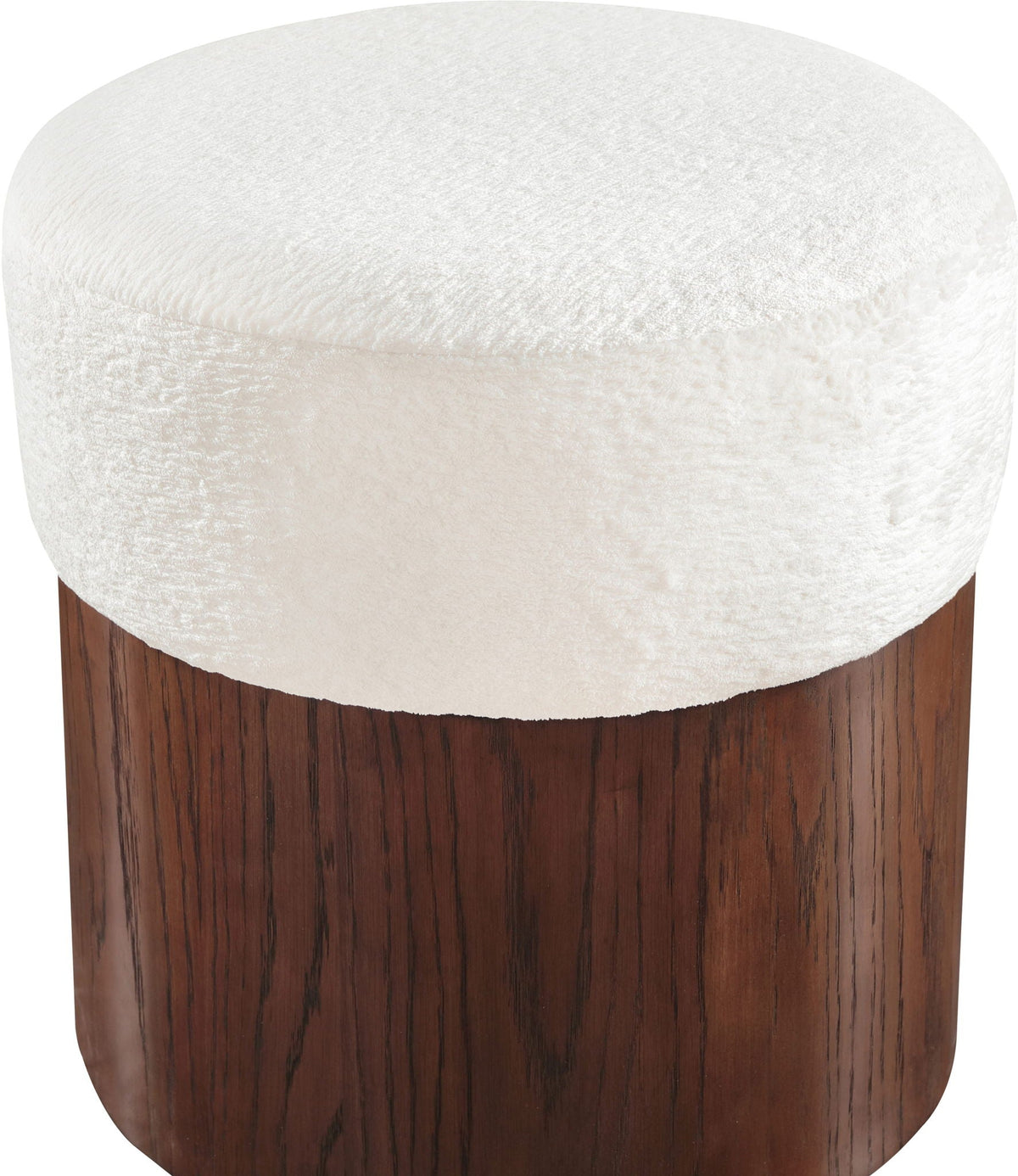 Nimes - Ottoman / Stool with Brown Base