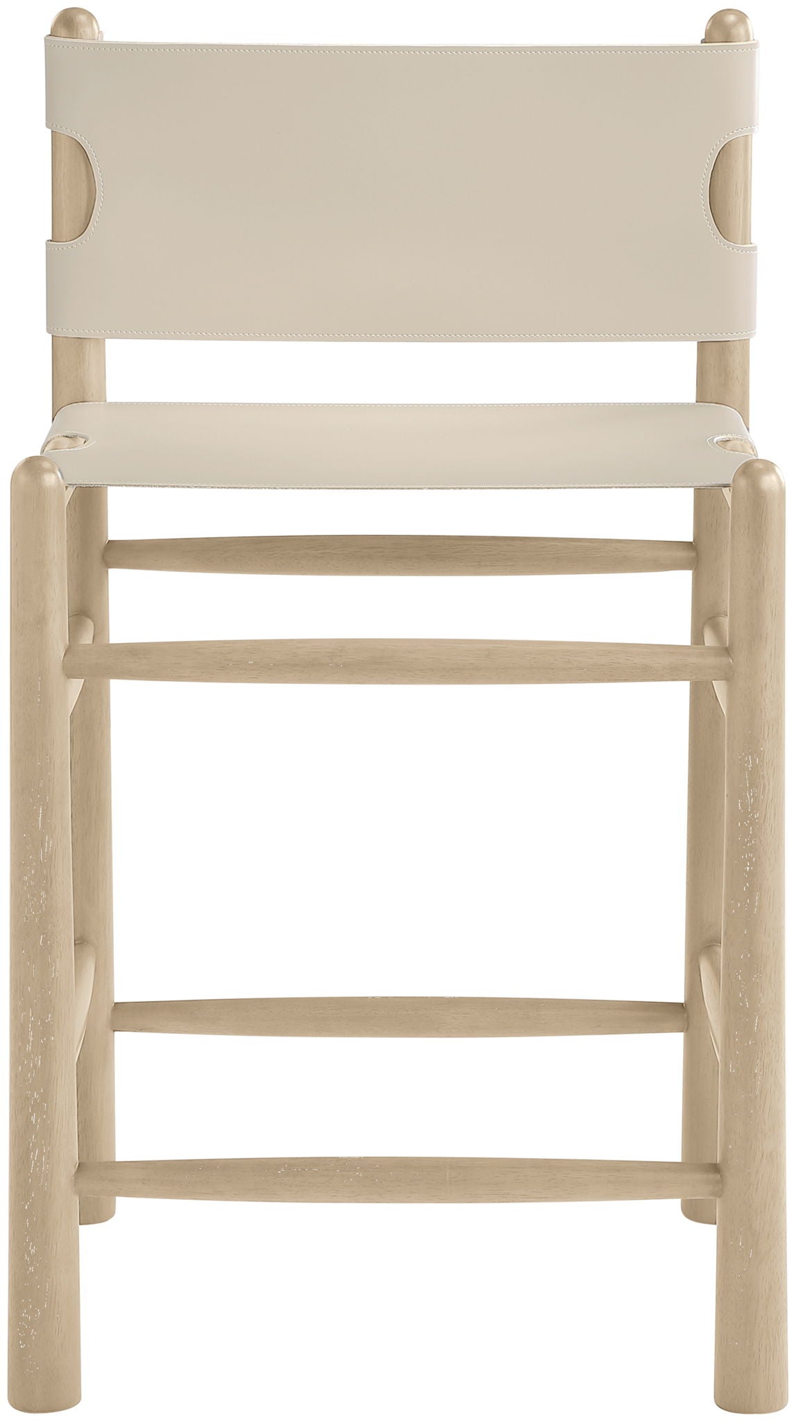 Santos Upholstered Counter Stool with Natural Base