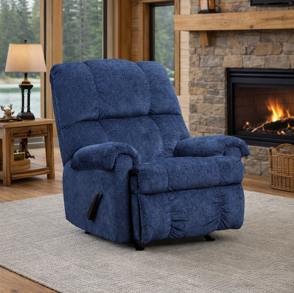 Washington 9010 Rocker Recliner — Rocking & Reclining Comfort, 3 Colors