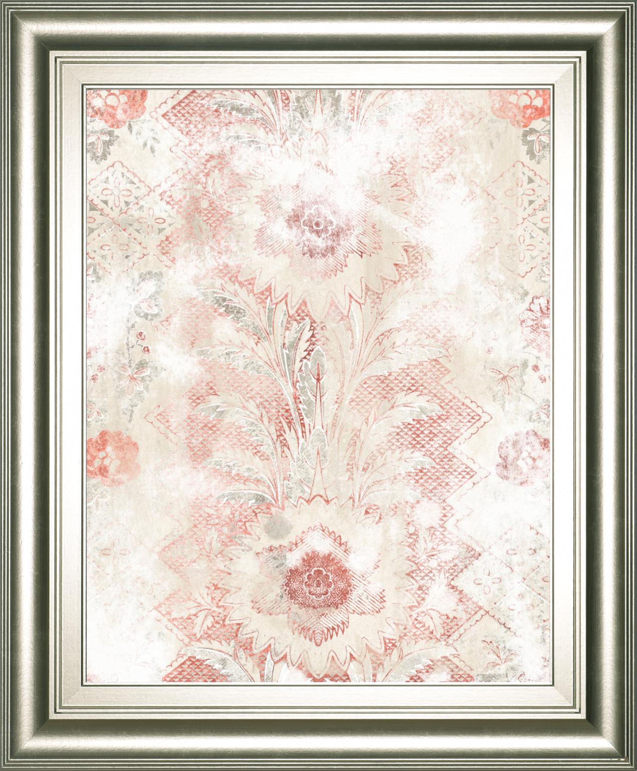 World Traveler Textile I By June Erica Vess 22X26 Framed Print