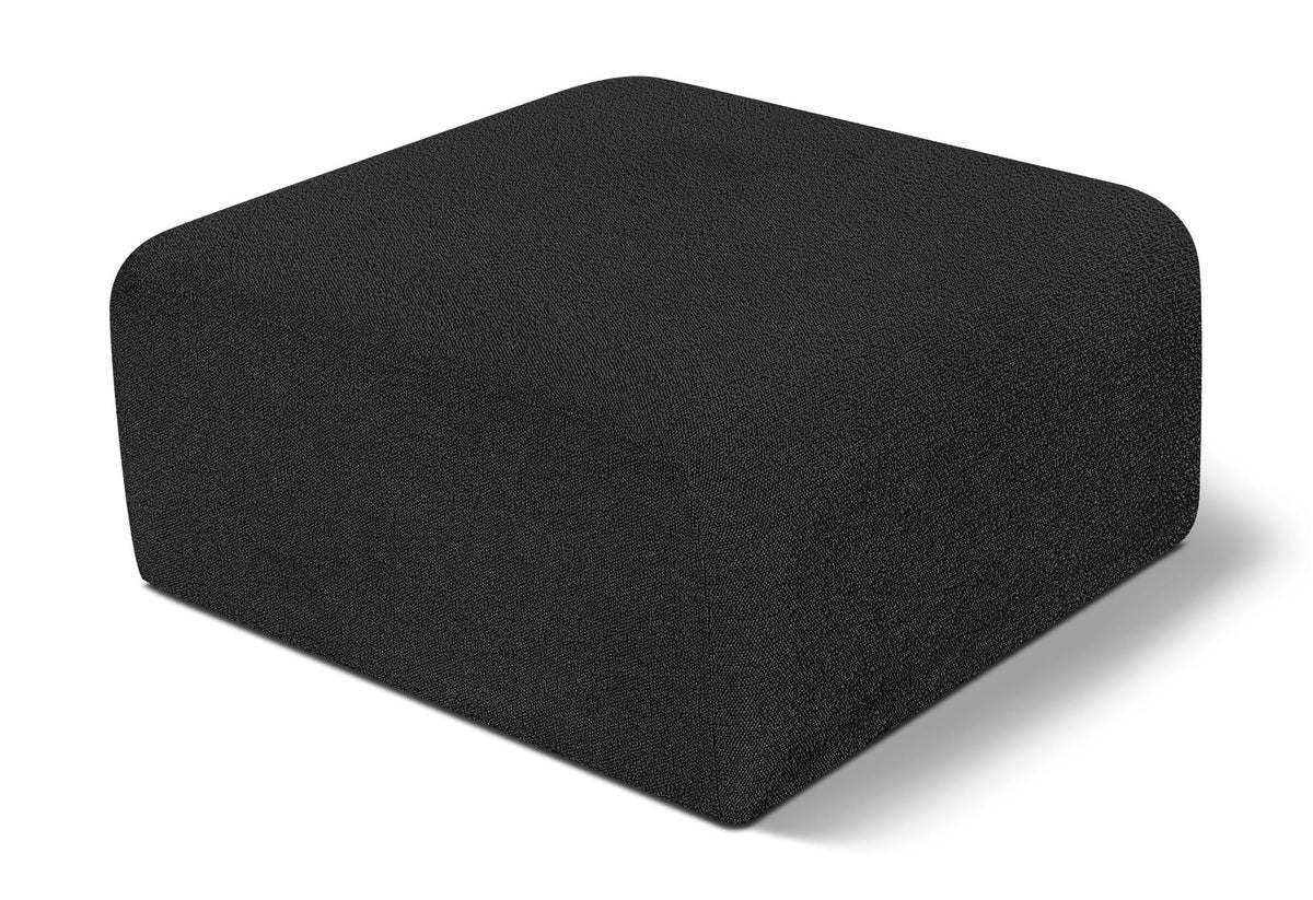 Arc Boucle Modular Sectional — Ottoman — Black
