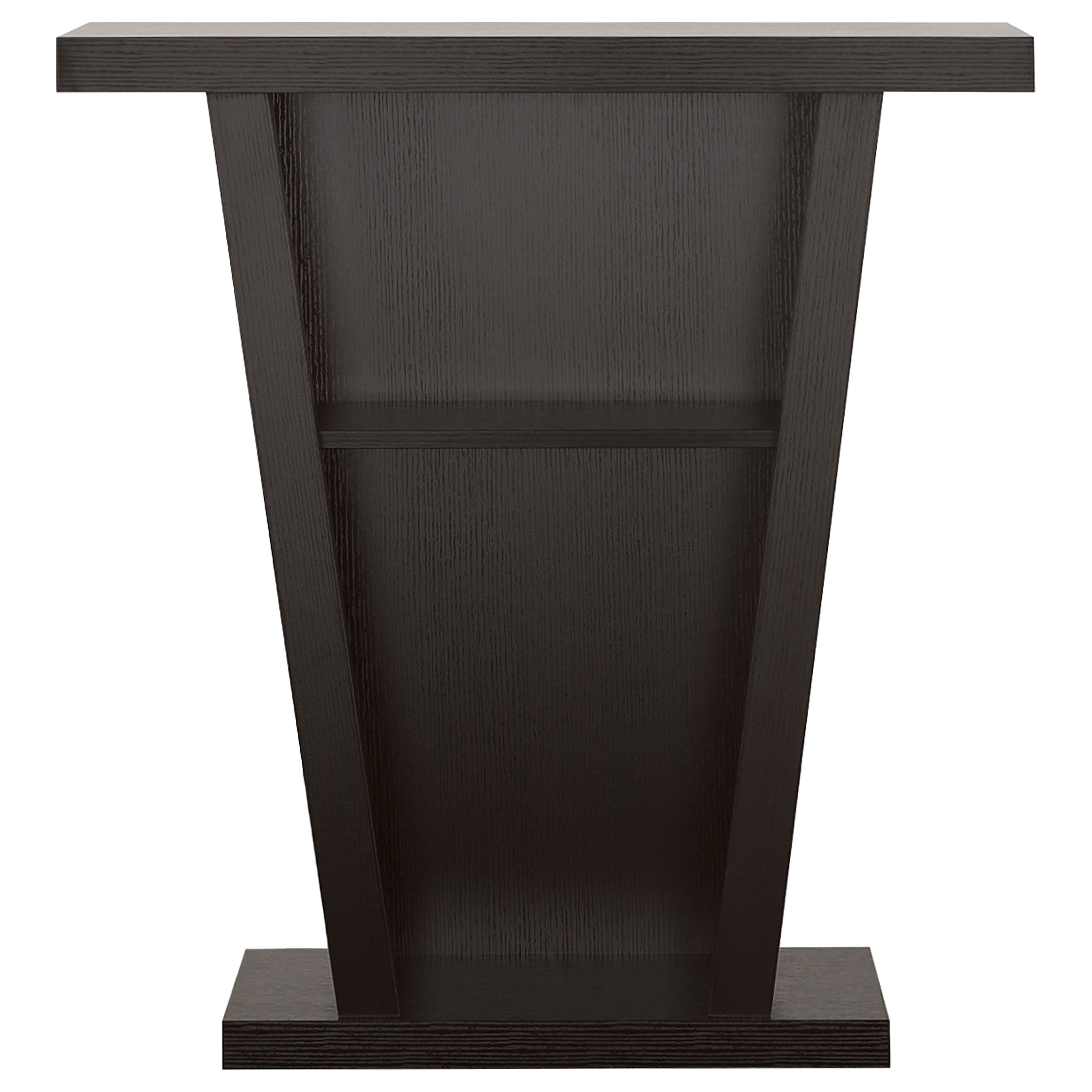 Evanna 2-shelf Engineered Wood Console Table Cappuccino