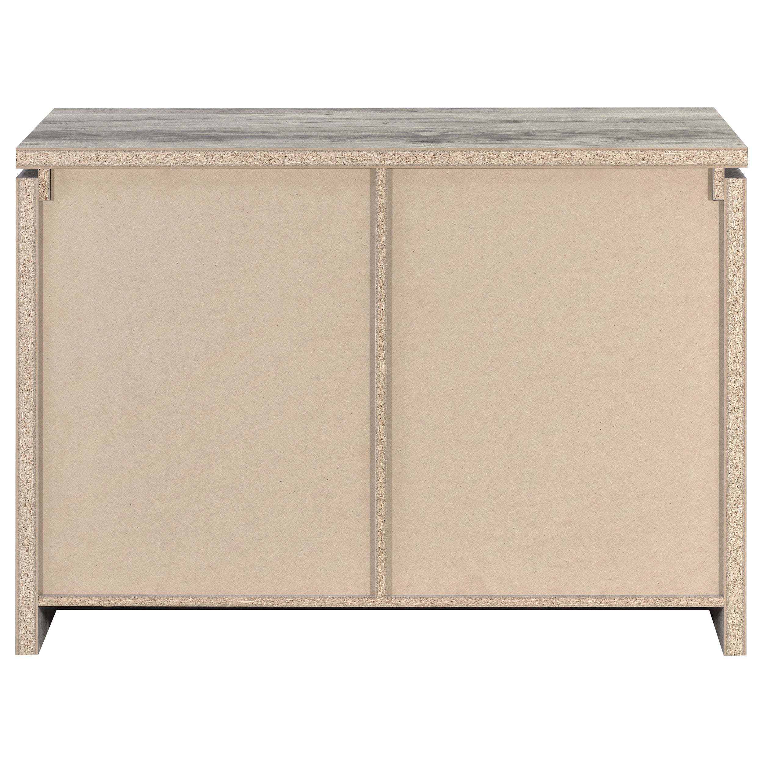 Enoch 2-door Engineered Wood Accent Cabinet Grey Driftwood