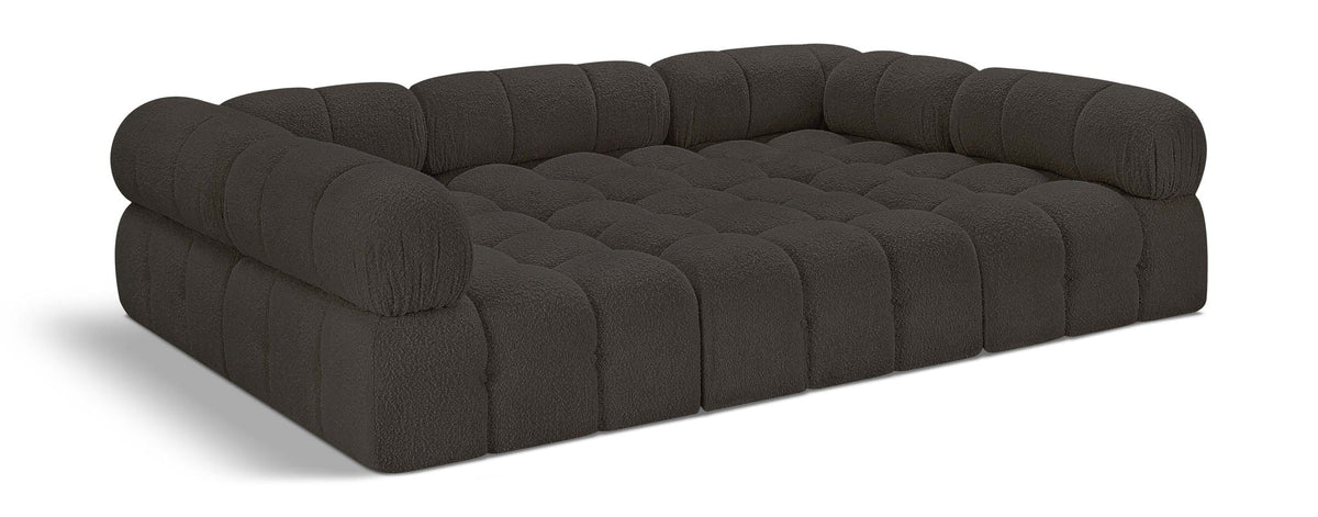 Ames Boucle Modular Sectional — 6-Piece Sectional — Brown
