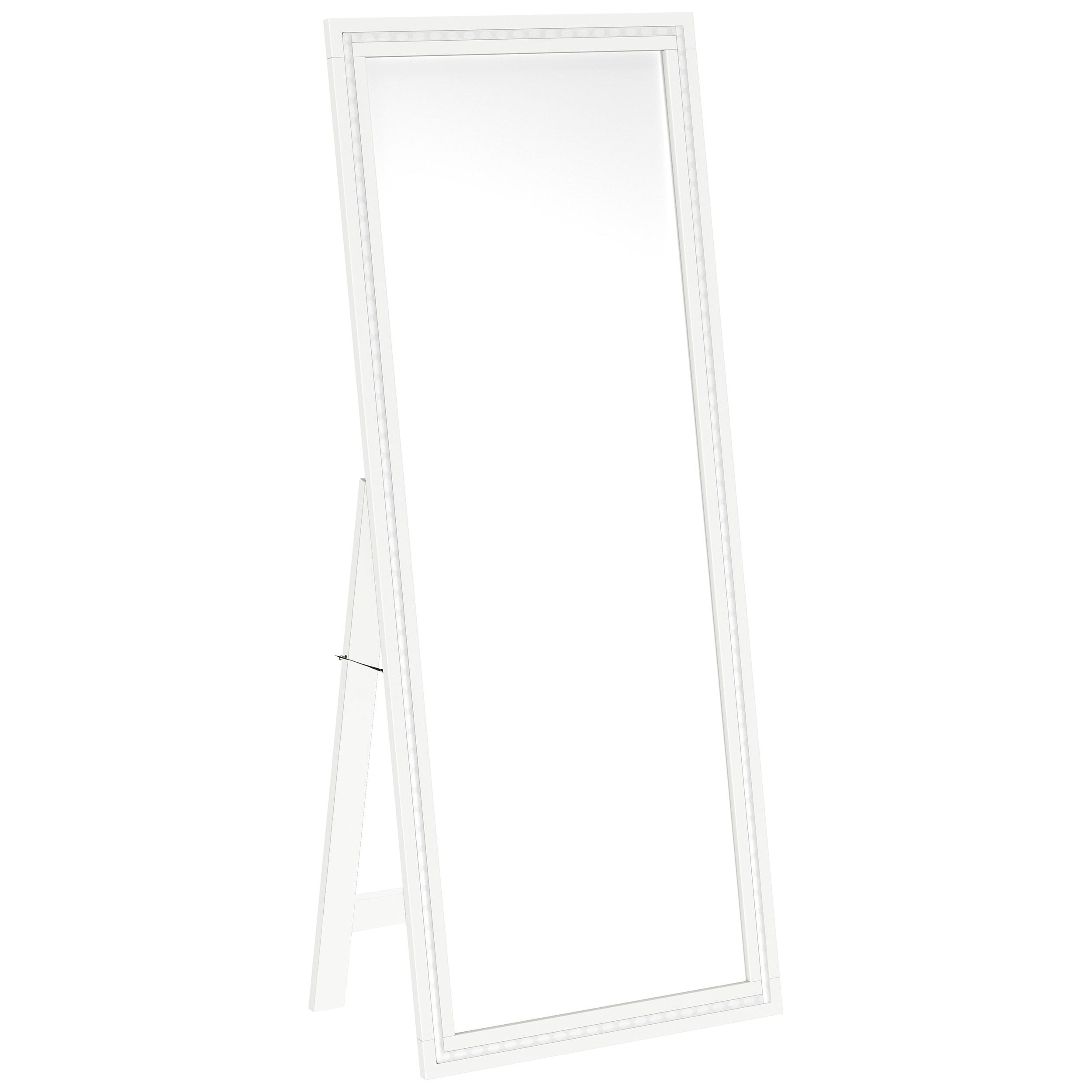 Windrose 28 x 67 Inch Tempered LED Standing Mirror