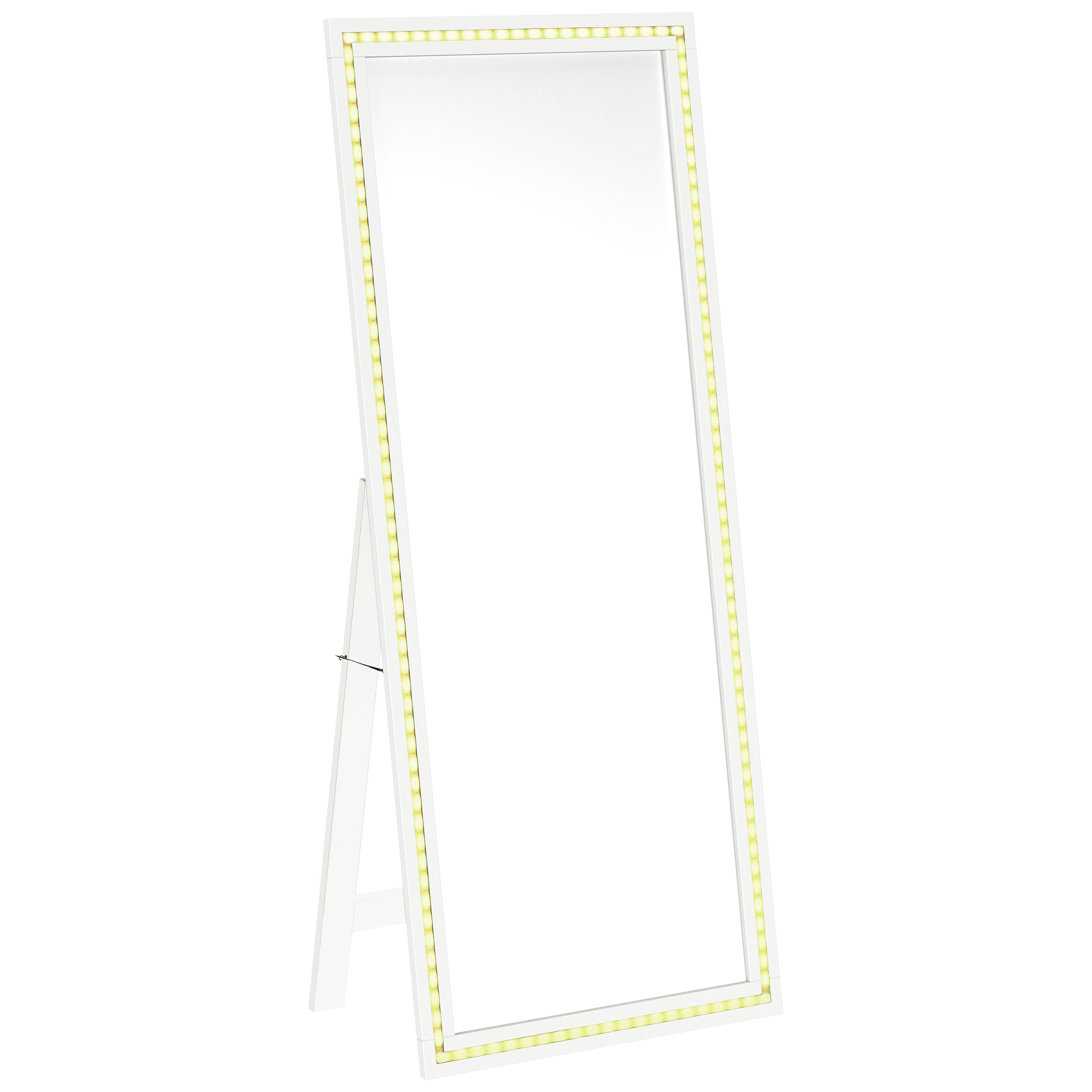 Windrose 28 x 67 Inch Tempered LED Standing Mirror