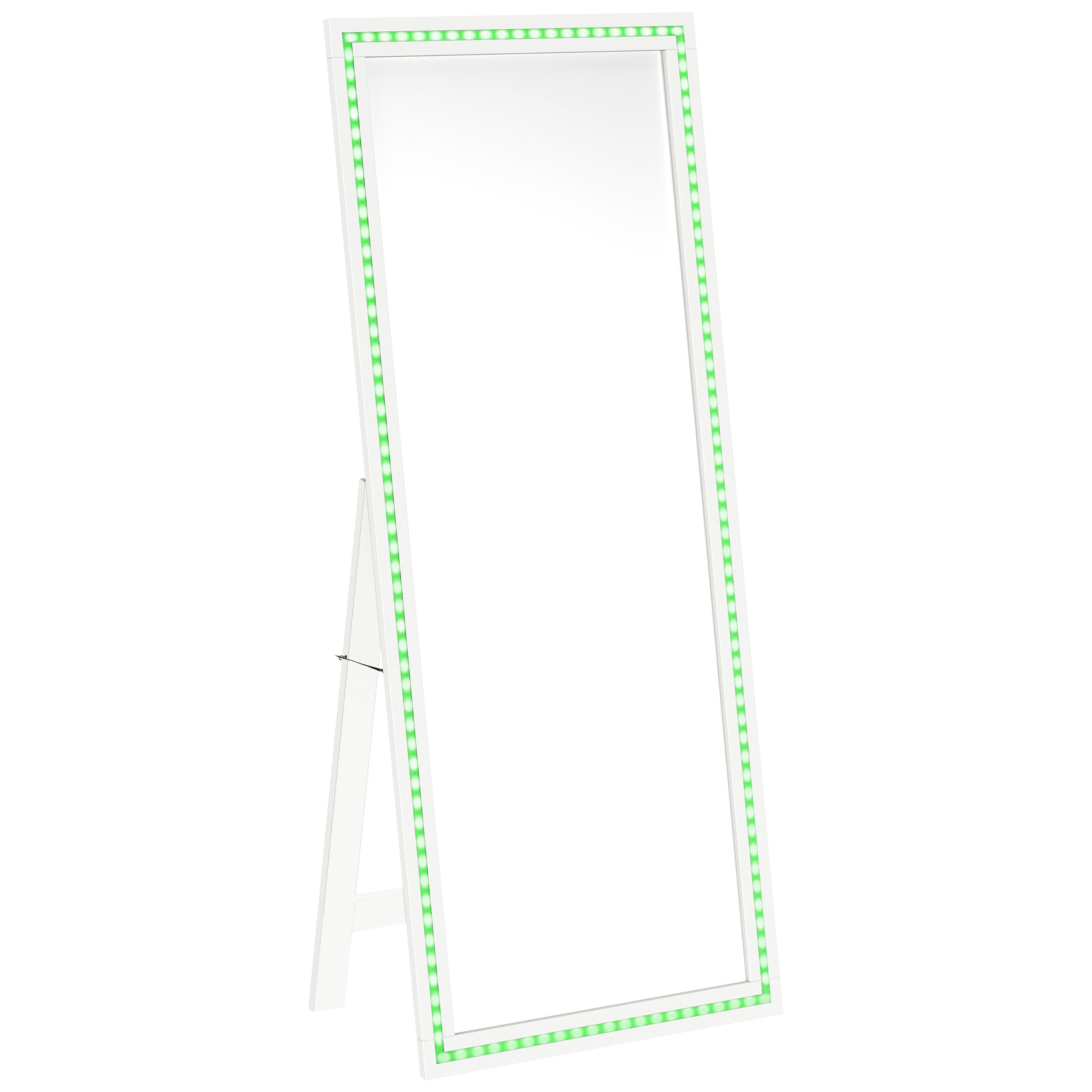 Windrose 28 x 67 Inch Tempered LED Standing Mirror