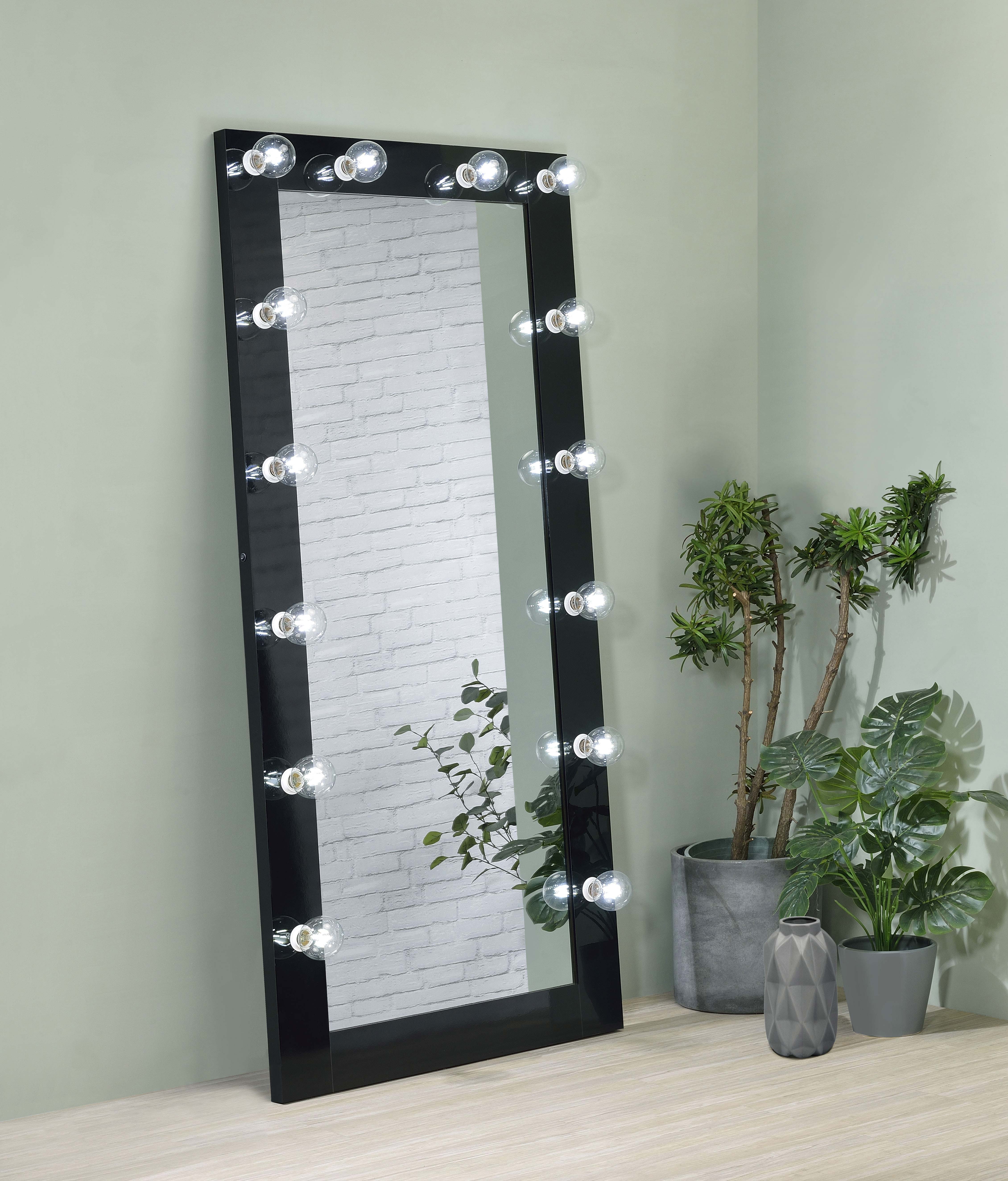 Zayan 32 x 71 Inch Floor Mirror LED ing Gloss