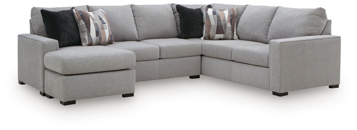 Lakepoint Nickel Sectional — 2-Piece Sectional With Left-Arm Sofa Chaise