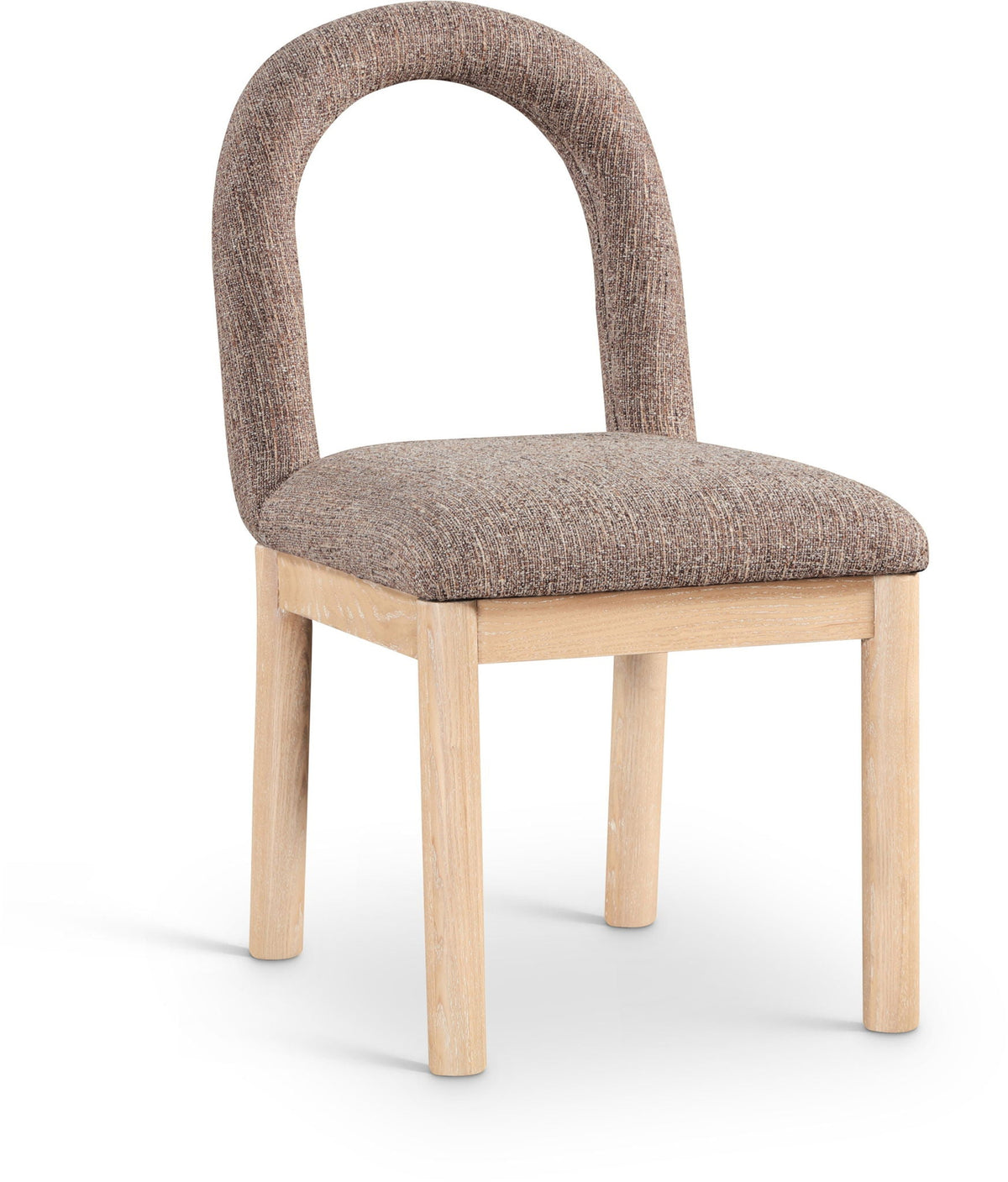 Conrad - Linen Dining Chair with Natural Legs