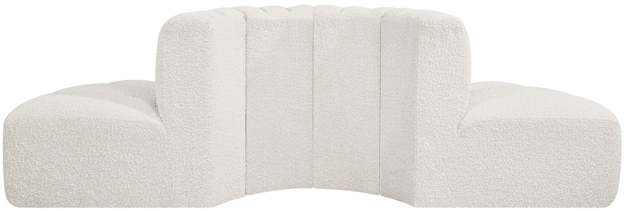 Arc - Boucle Fabric 4 Piece Modular Sofa