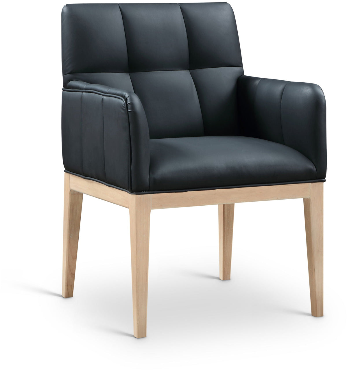 Adrian - Dining Arm Chair (Set of 2) with Light Brown Legs