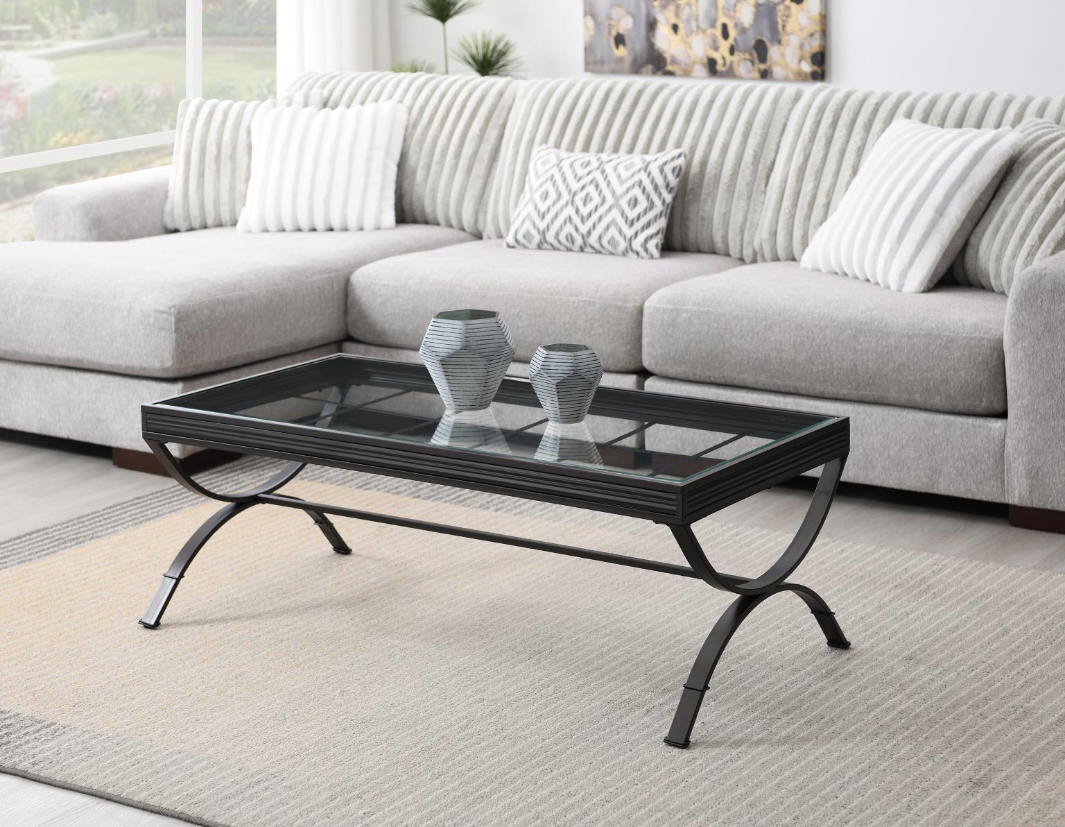 T287 Pepper Coffee Table & 2 End Tables