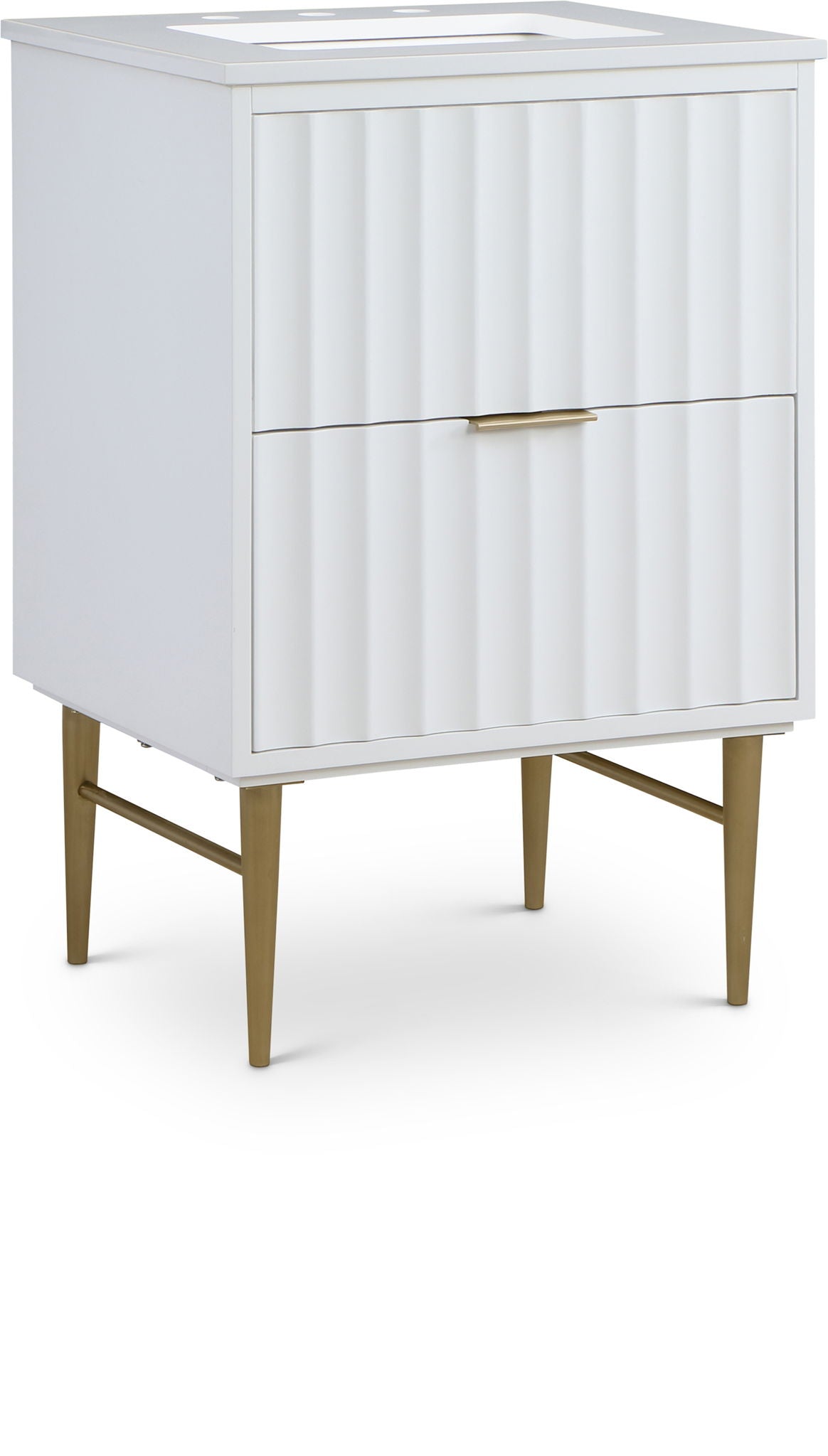 Modernist - Bathroom Vanity with Gold Legs