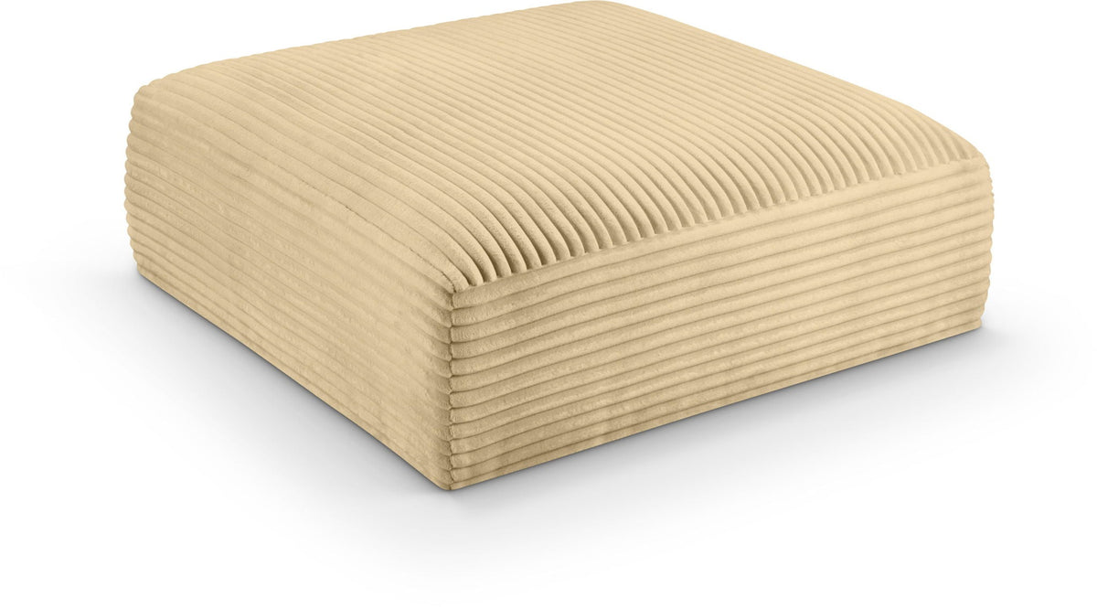 Shaggy Modular Sectional — Ottoman — Camel