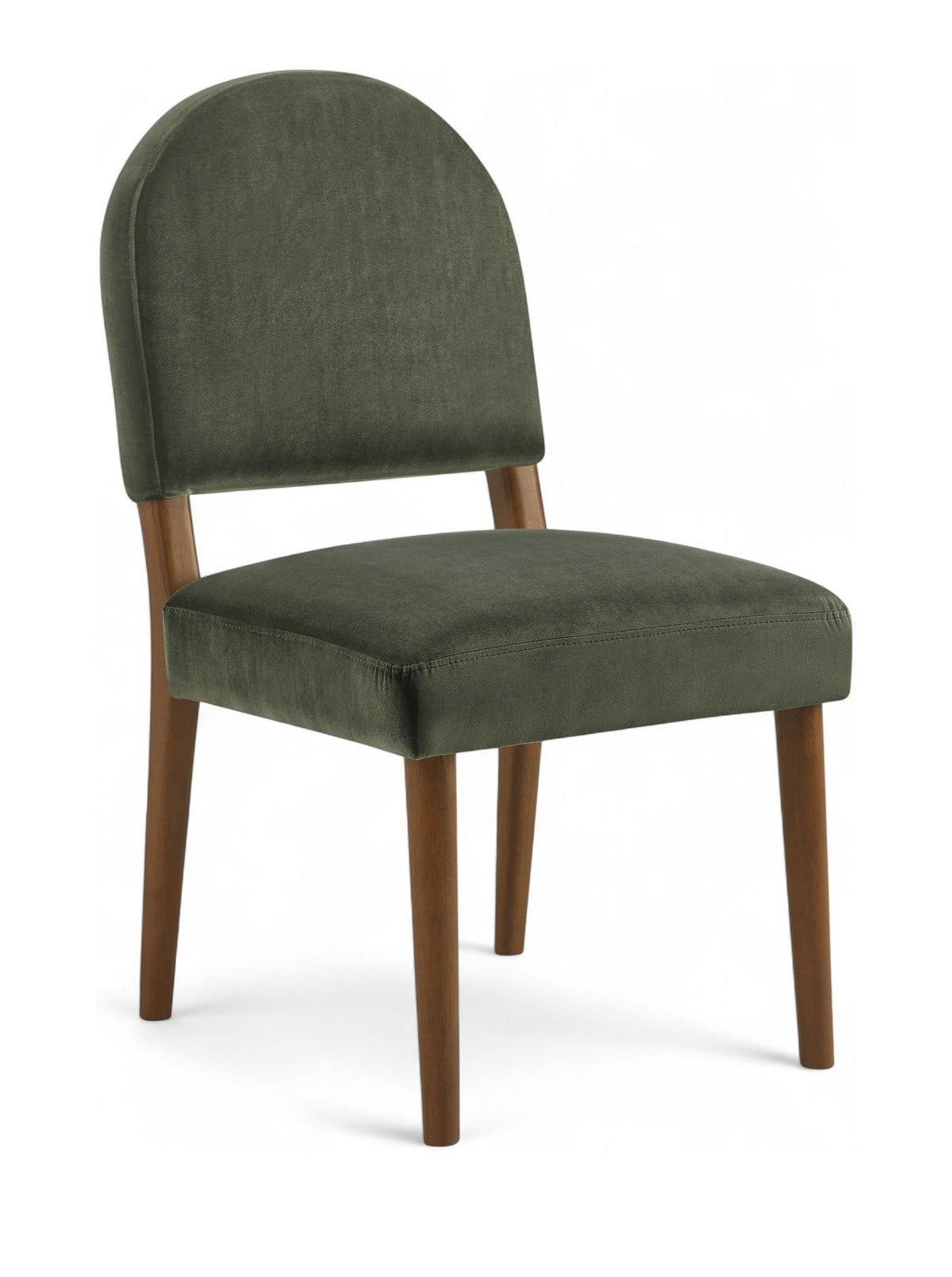Varinelle - Velvet Dining Chair (Set of 2) with Walnut Frame