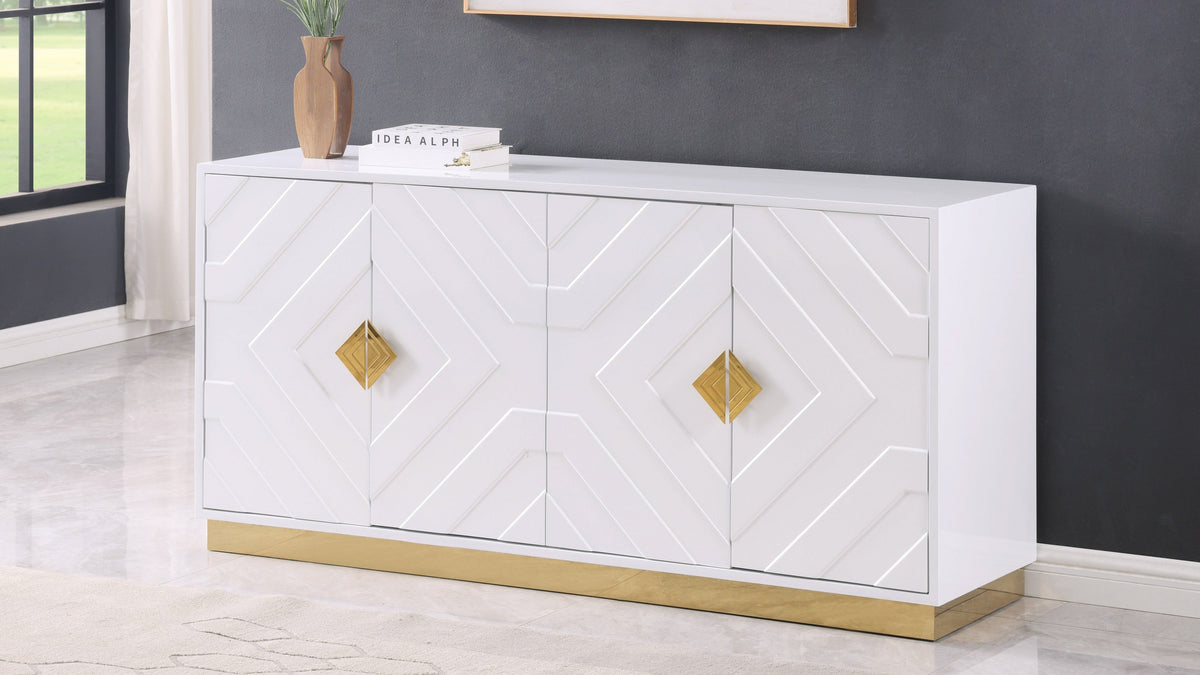 Paros Console and Mirror Set