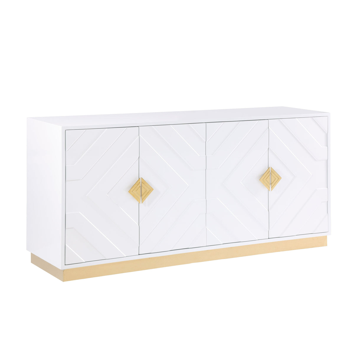 Paros Console and Mirror Set