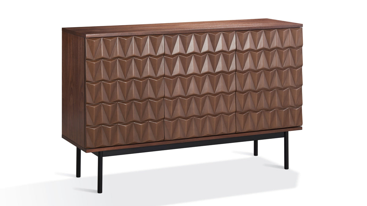 Annie Walnut Sideboard — Push-to-Open Doors