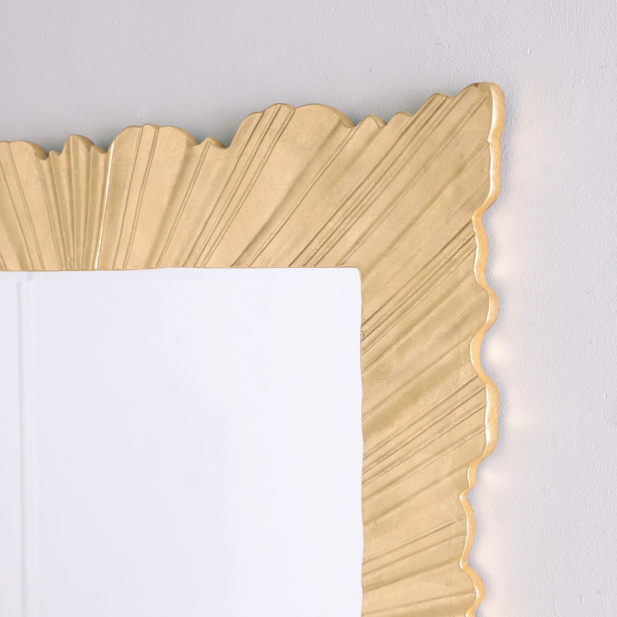 Helios Gold Leaf Handcrafted Wall Mirror