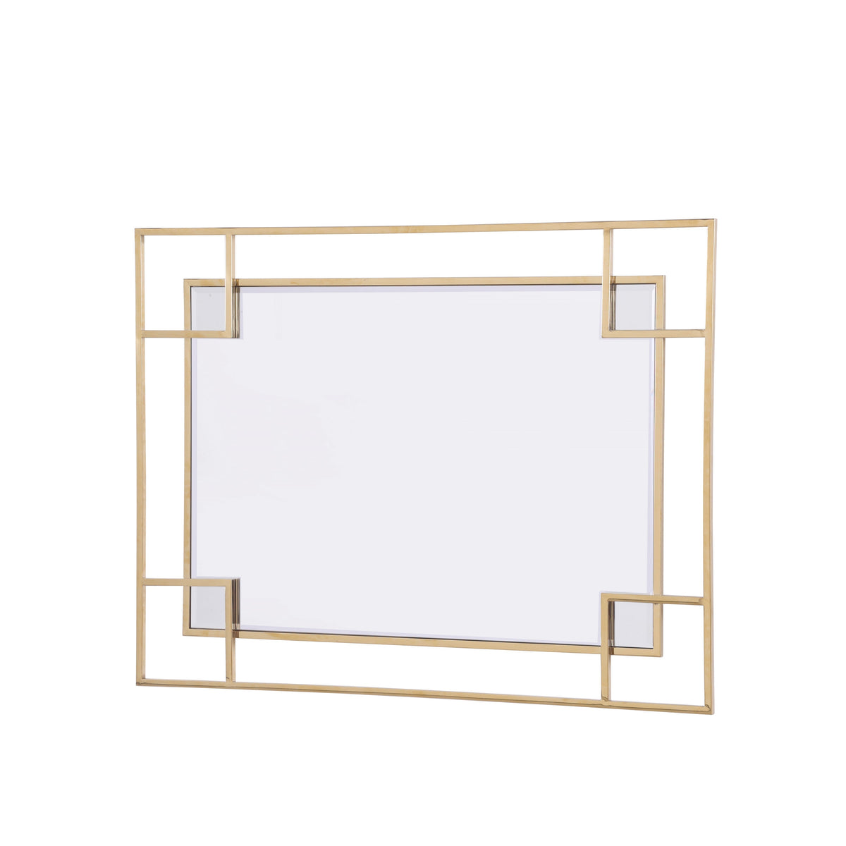Paros Gold Stainless Steel Wall Mirror