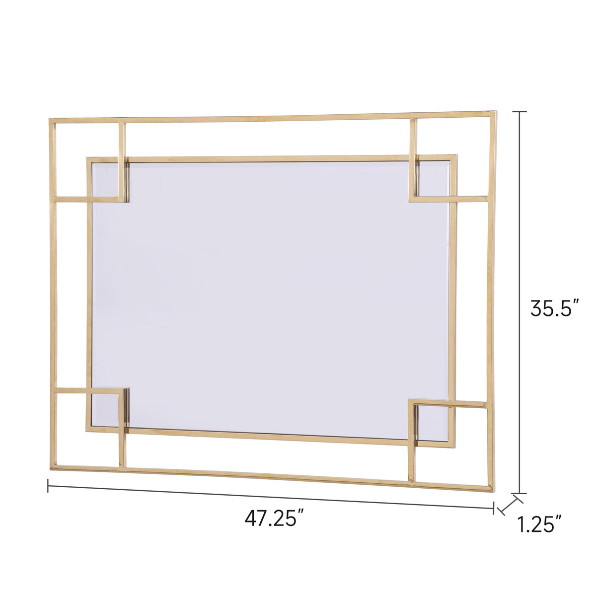 Paros Gold Stainless Steel Wall Mirror