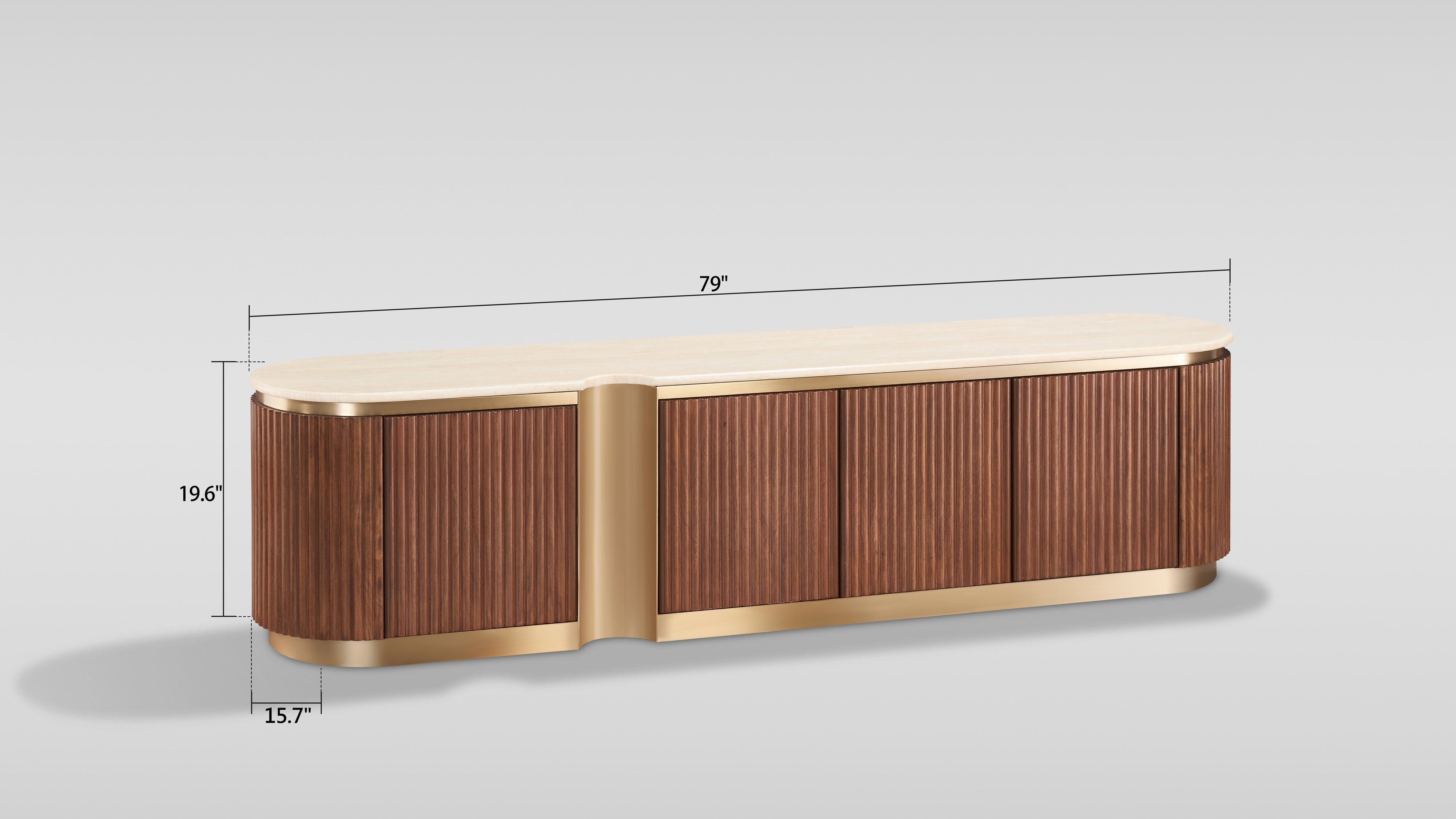 Valente TV Console (Walnut)
