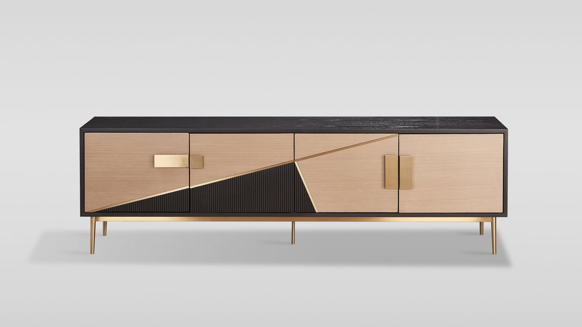 Divolia Black & Grey TV Stand